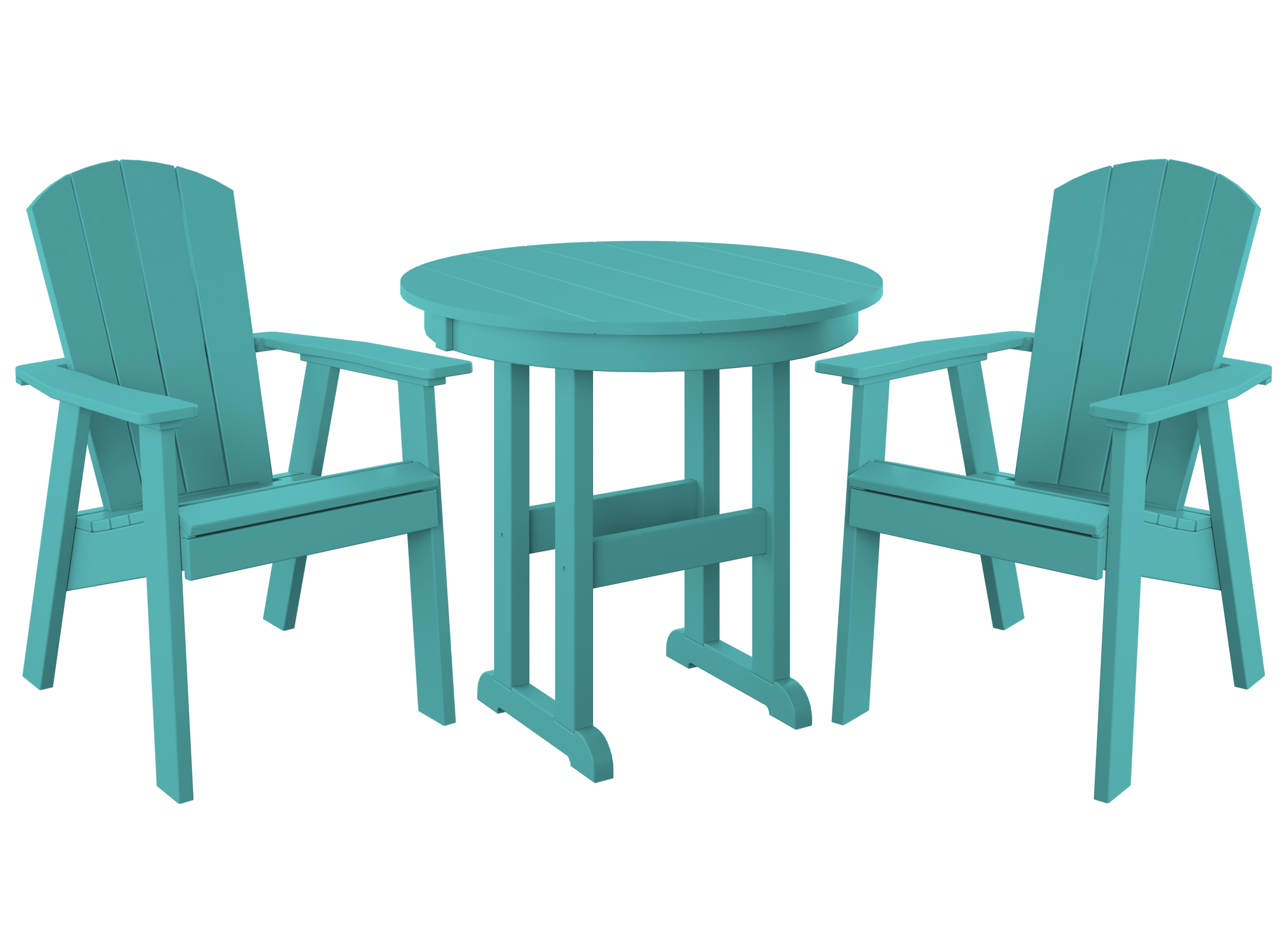 DuraWeather Poly® 3-Piece Yorkshire Adirondack Bistro Set