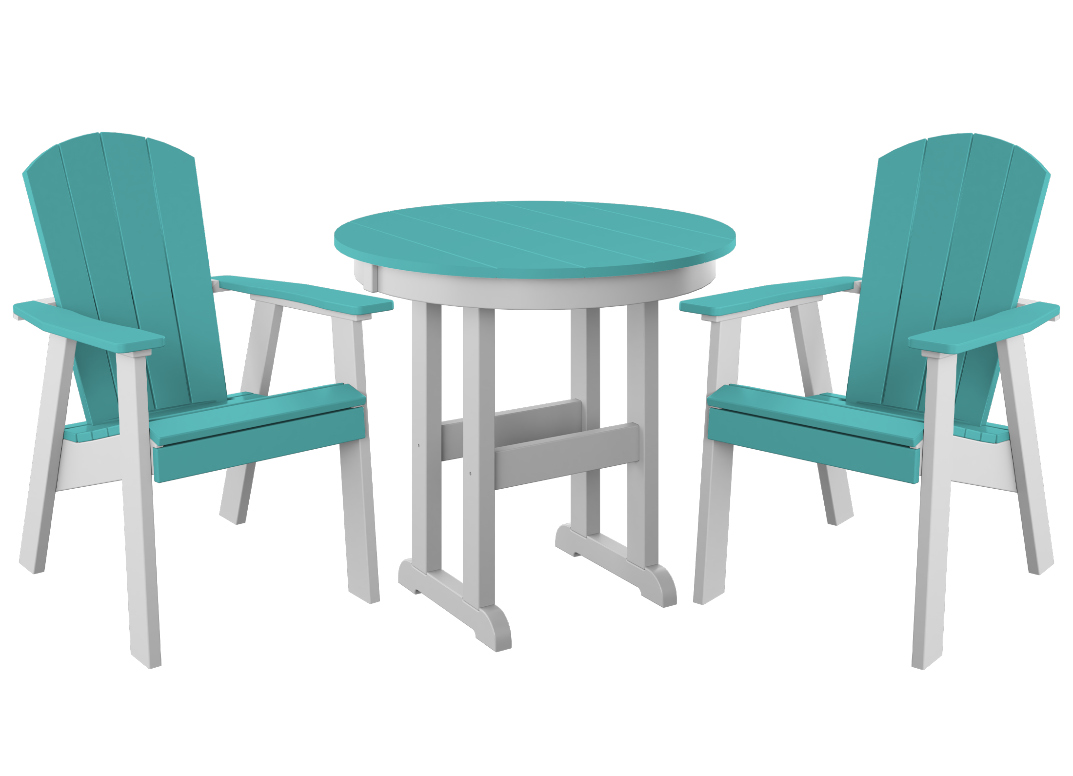 DuraWeather Poly® 3-Piece Yorkshire Adirondack Bistro Set