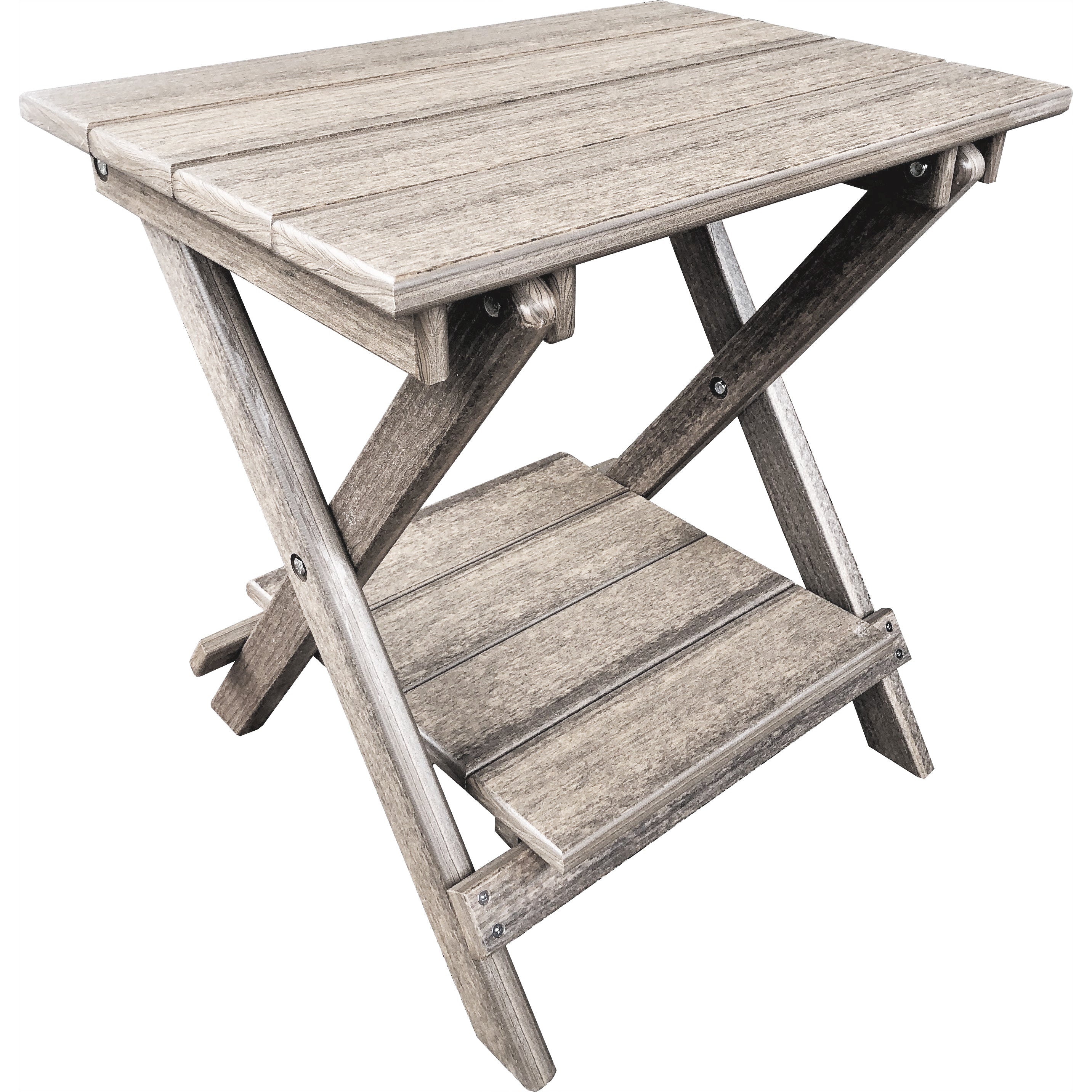 Folding Side Table w/ Removable Serving Tray - Ships Fully Assembled
