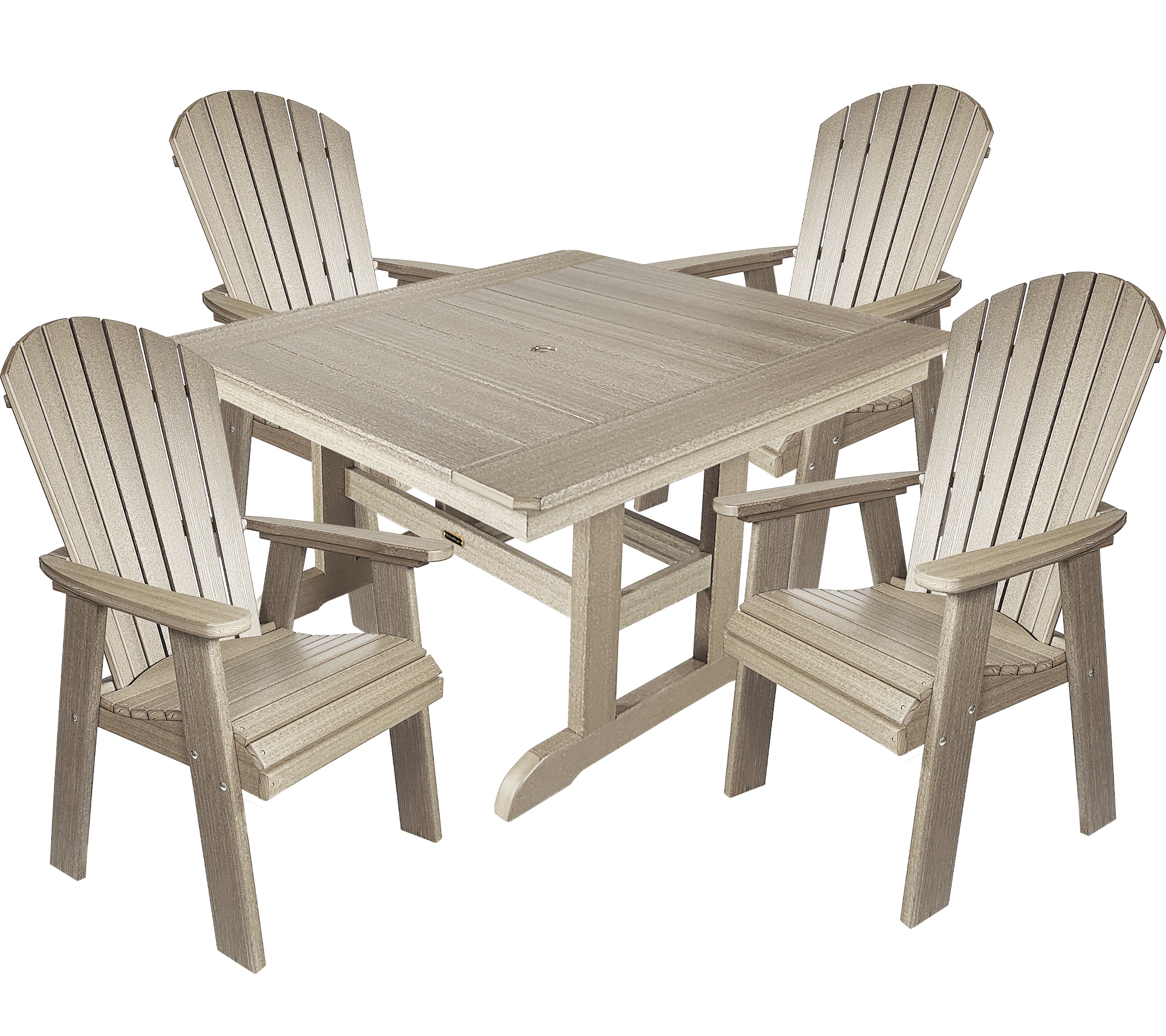 5-Piece Oceanview Adirondack Dining Set - Fully Assembled