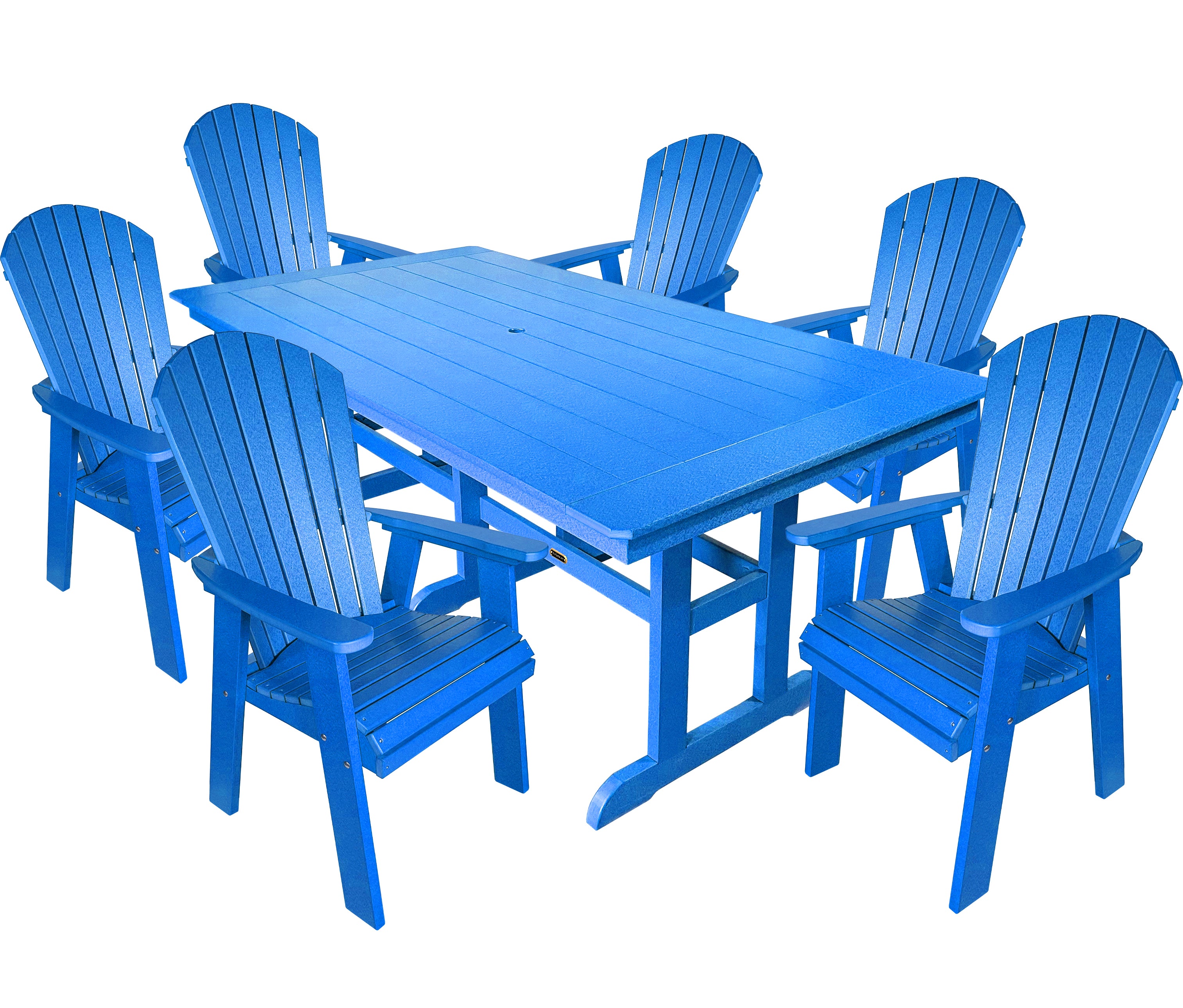 7-Piece Oceanview Adirondack Dining Set - Fully Assembled