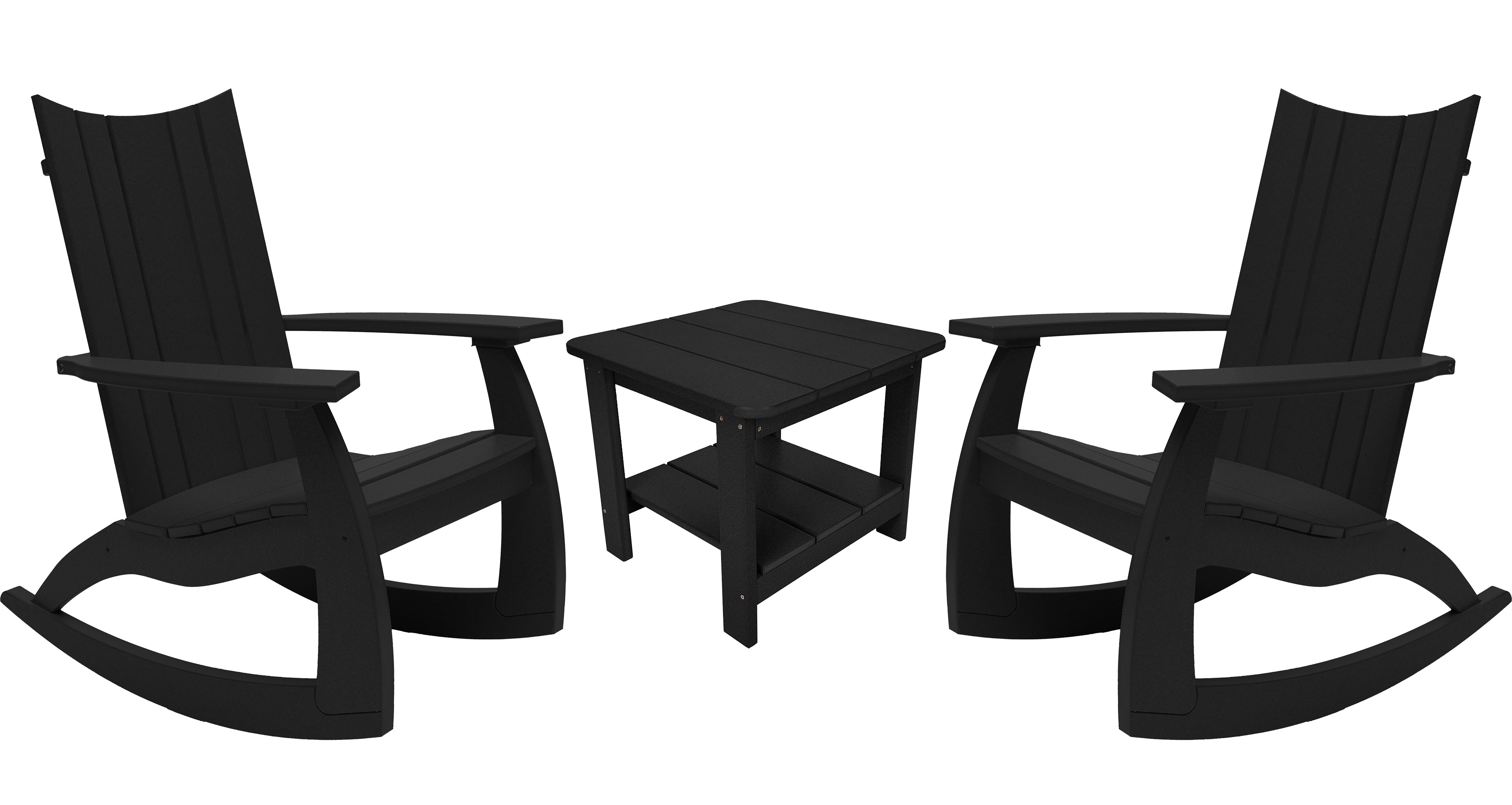 3-Piece Edge Modern Porch Rocker Set