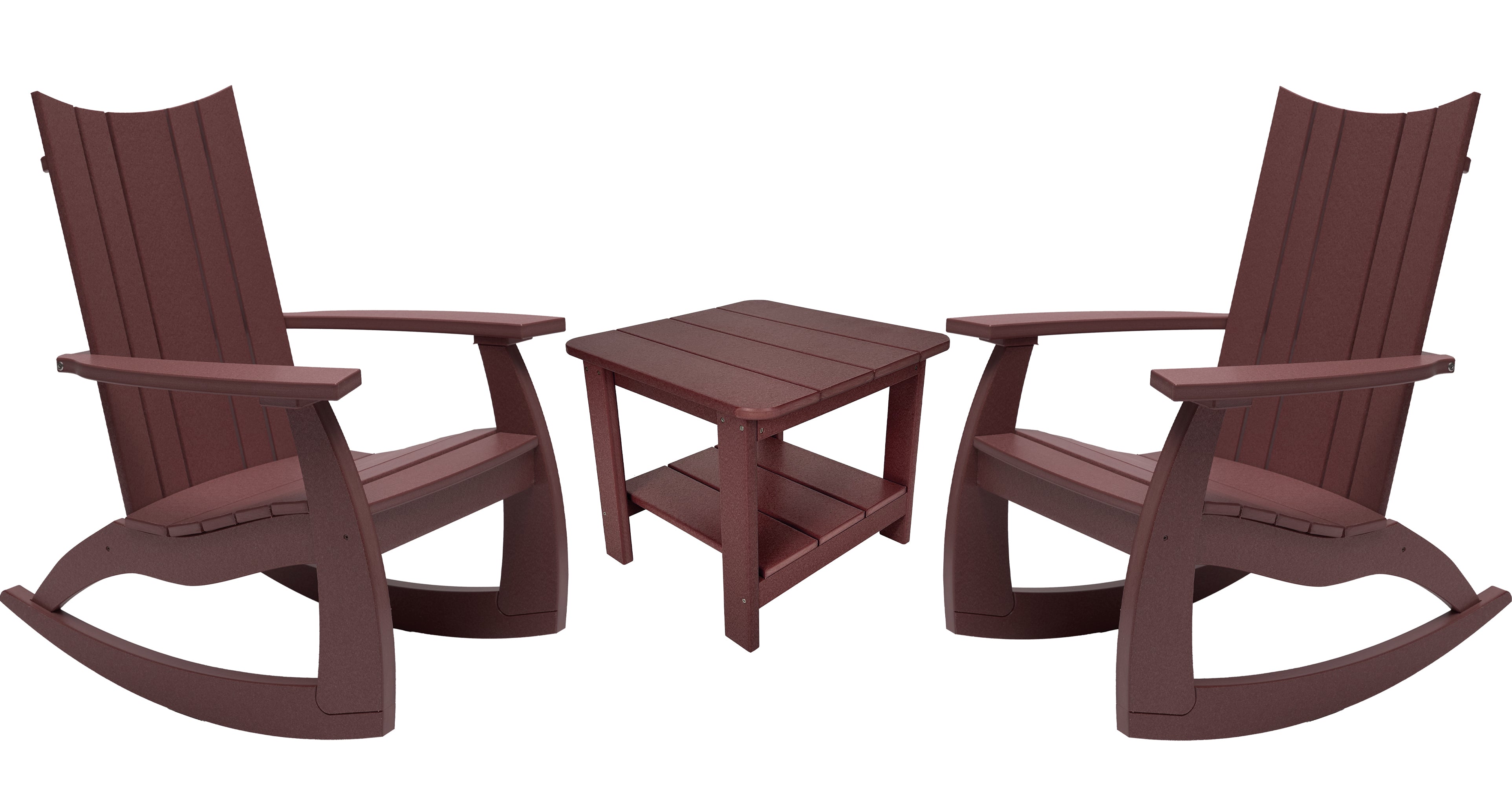 3-Piece Edge Modern Porch Rocker Set