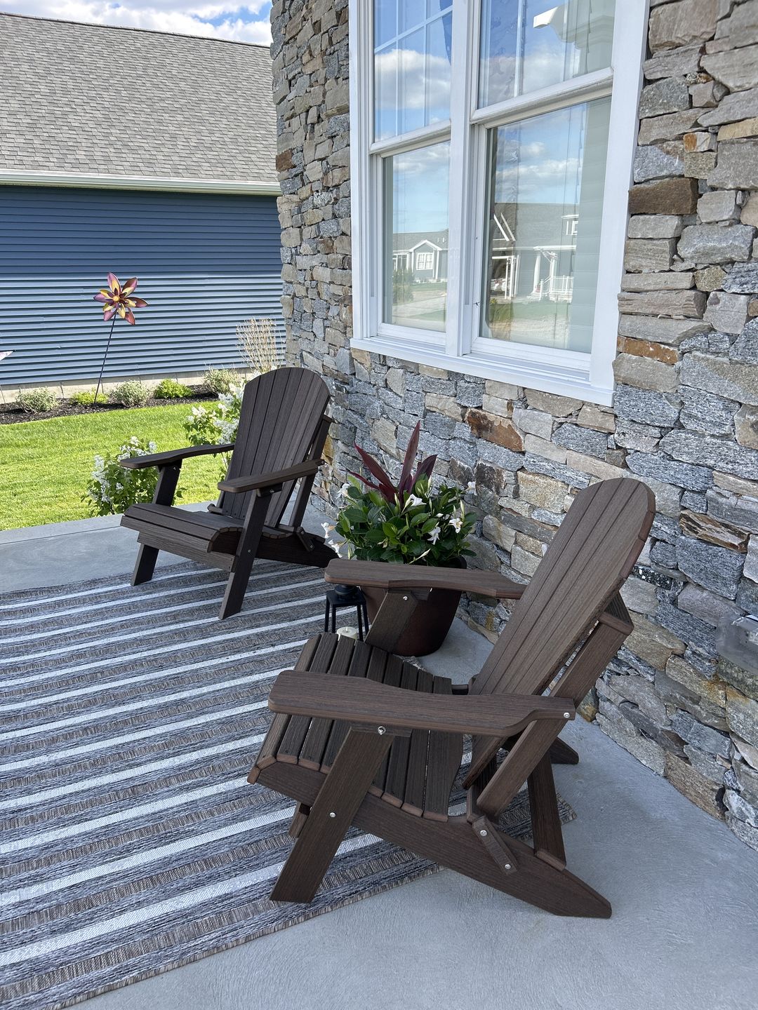 Folding Adirondack Chairs Set of 4 King-Size