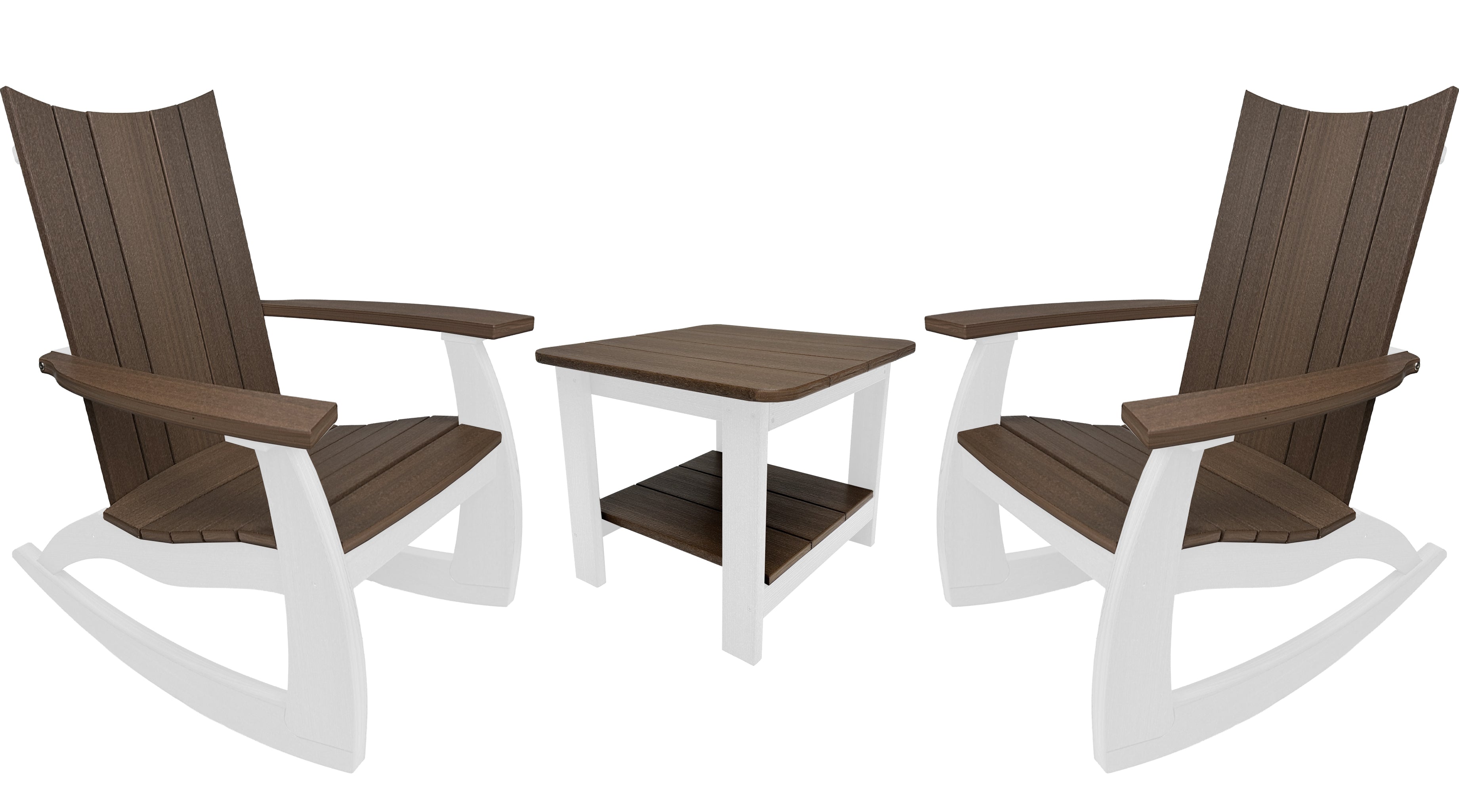 3-Piece Edge Modern Porch Rocker Set