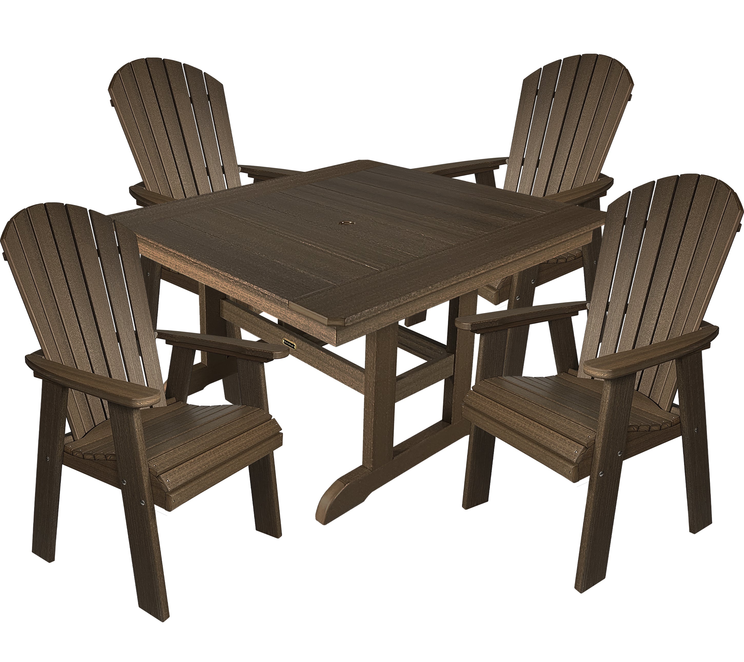 5-Piece Oceanview Adirondack Dining Set - Fully Assembled