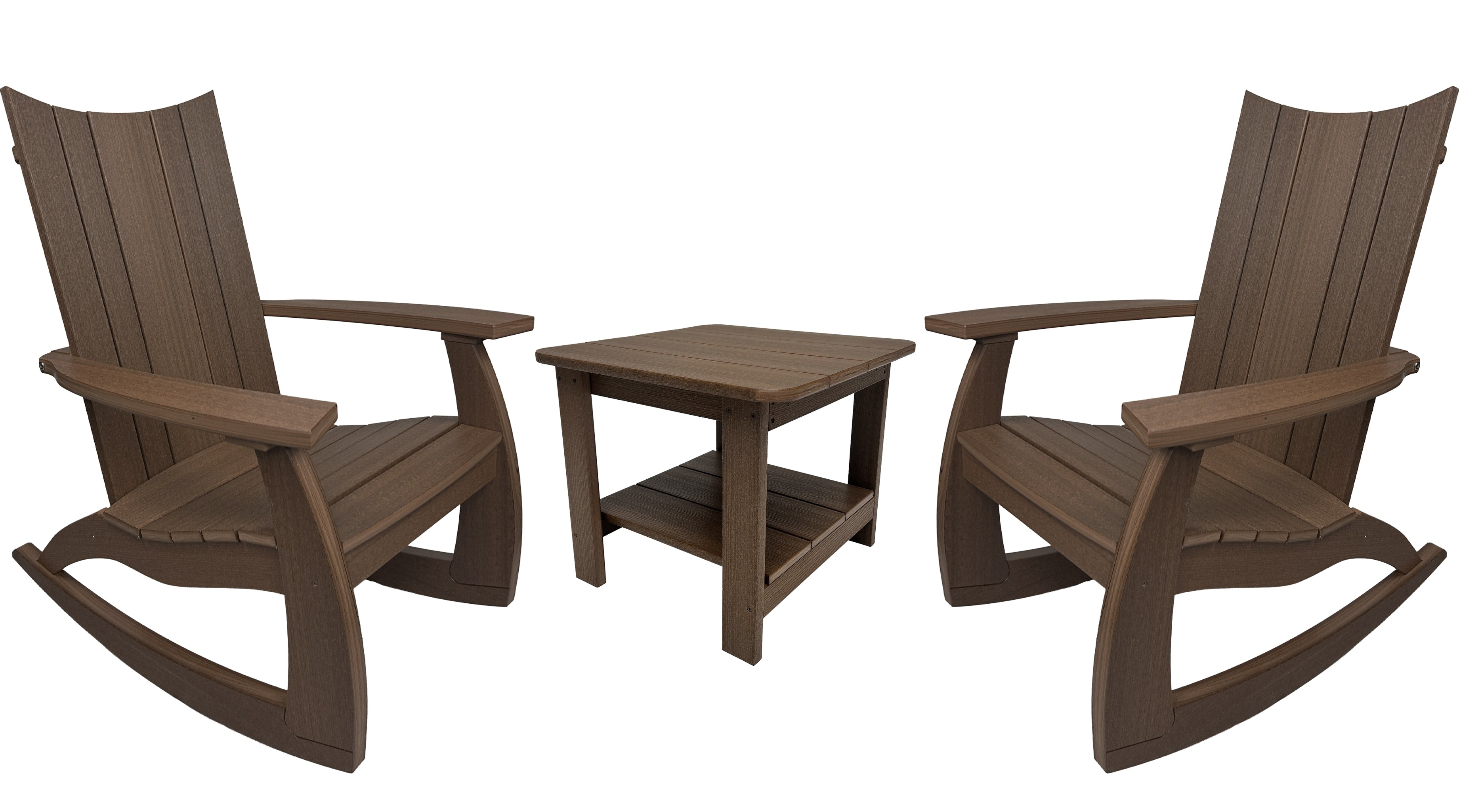 3-Piece Edge Modern Porch Rocker Set