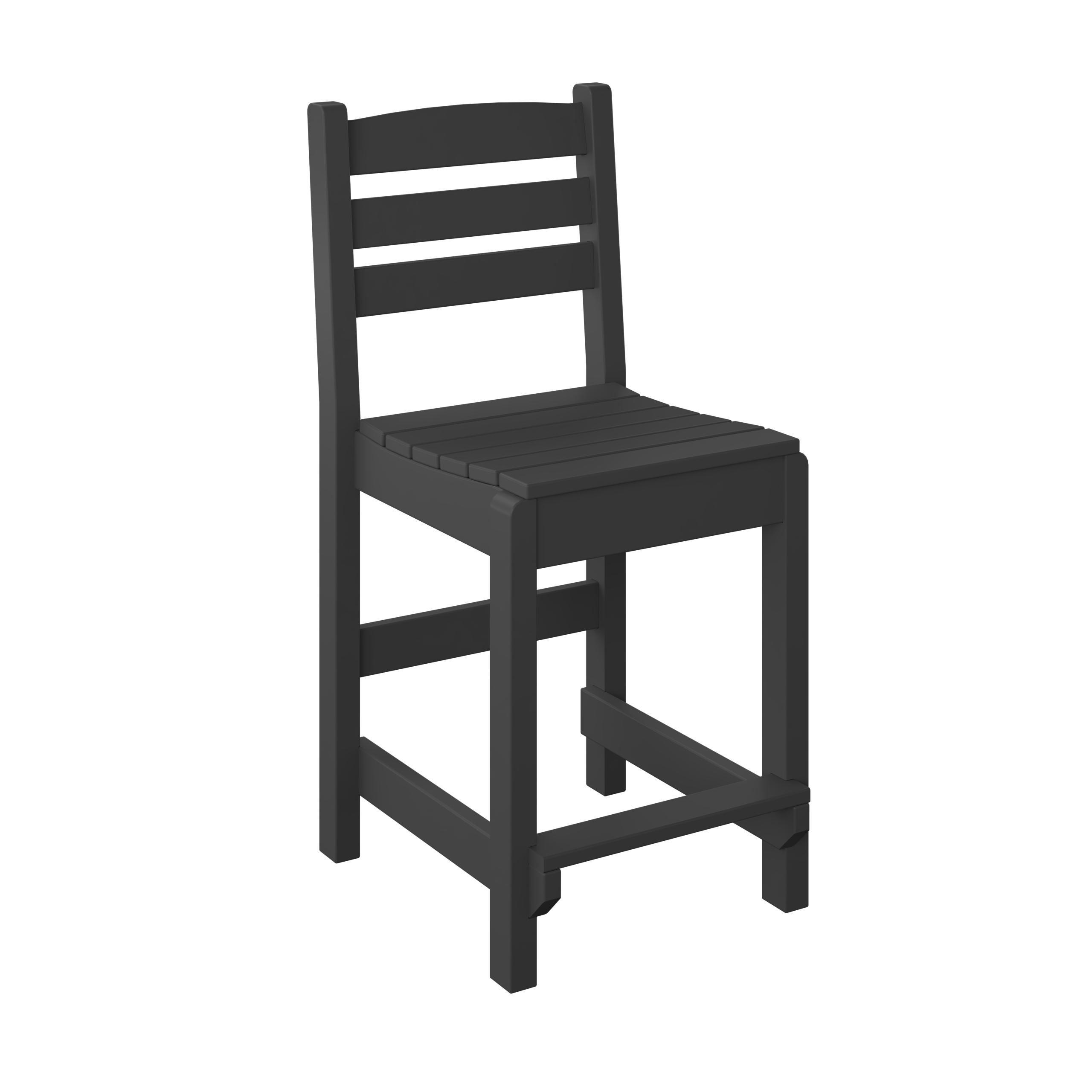 DURAWEATHER POLY® 5-Piece 38” Farmhouse Counter Set Two Side Chairs Two Arm Chairs