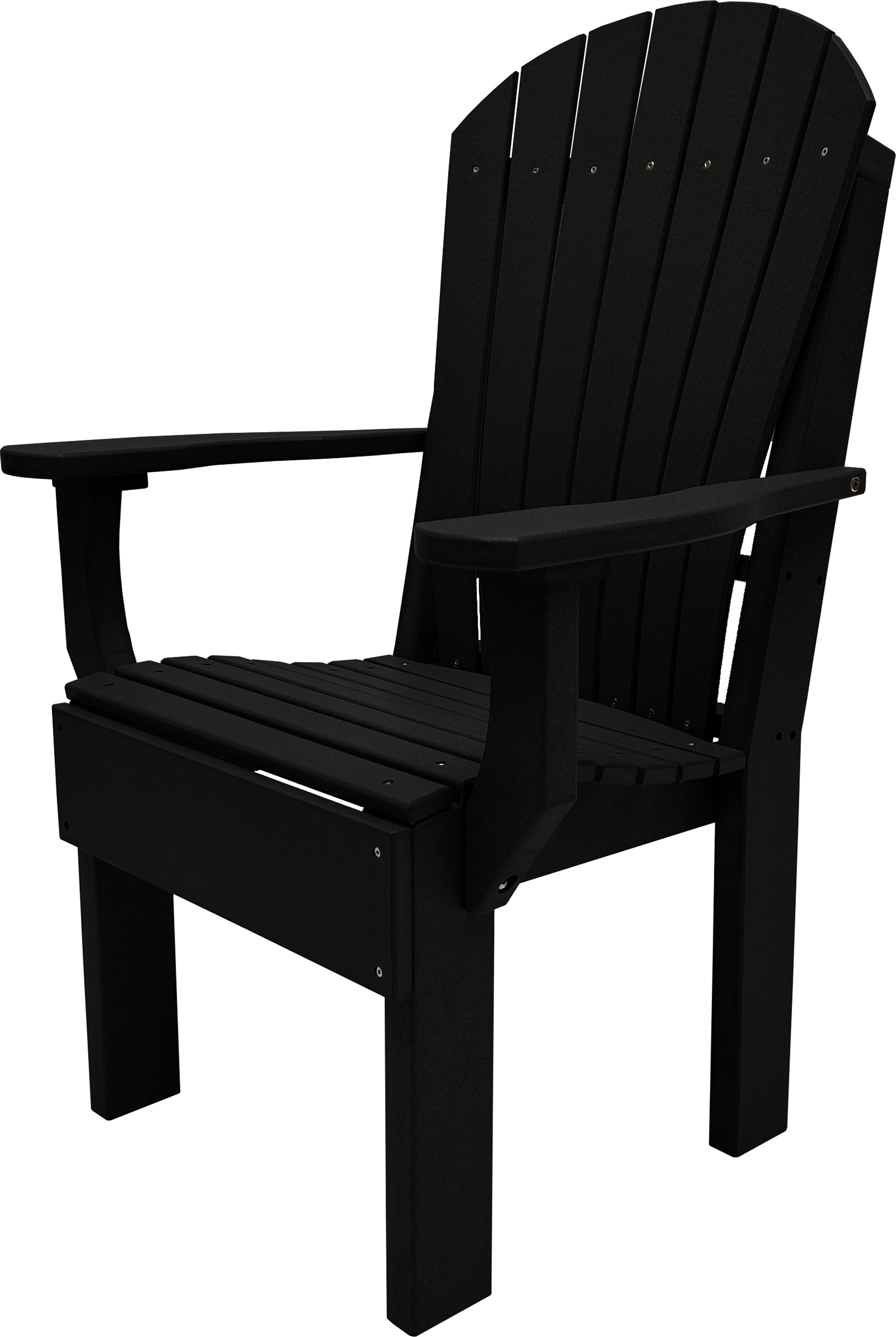 7-Piece Farmhouse Adirondack Dining Table Set With 2 Arm Chairs And 4 Side Chairs