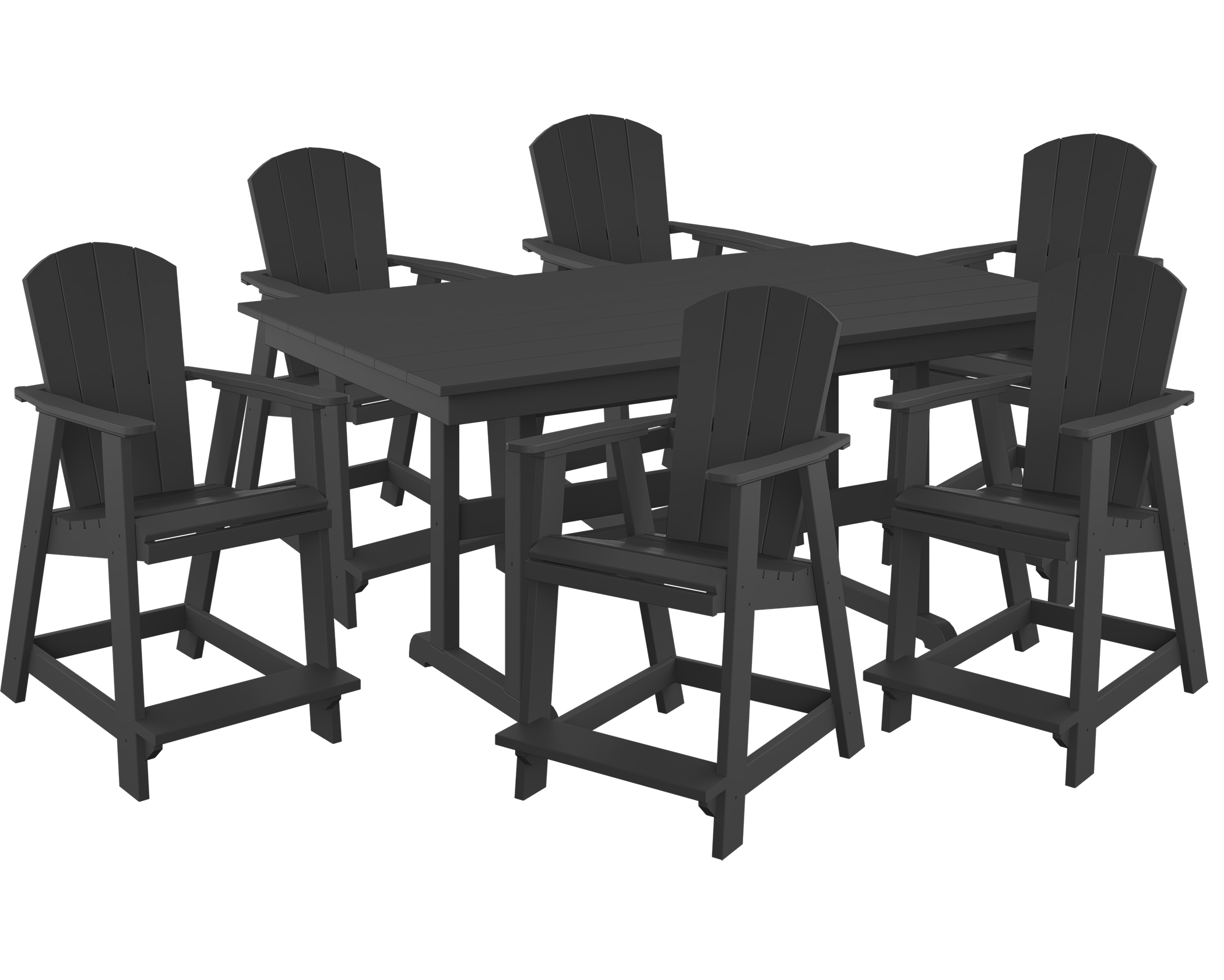 DURAWEATHER POLY® 7-Piece Yorkshire Adirondack Counter Set