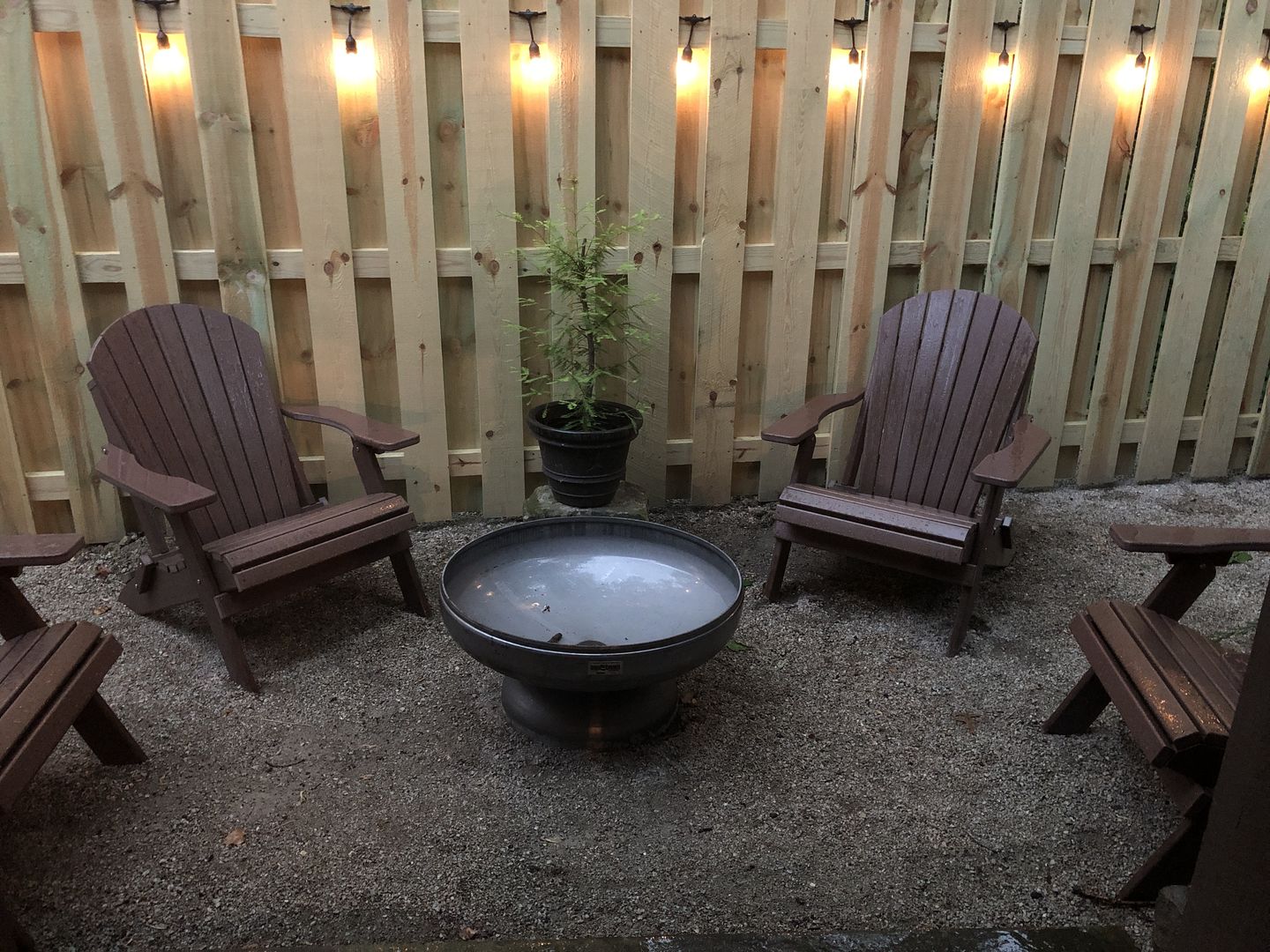 Folding Adirondack Chairs Set of 4 King-Size