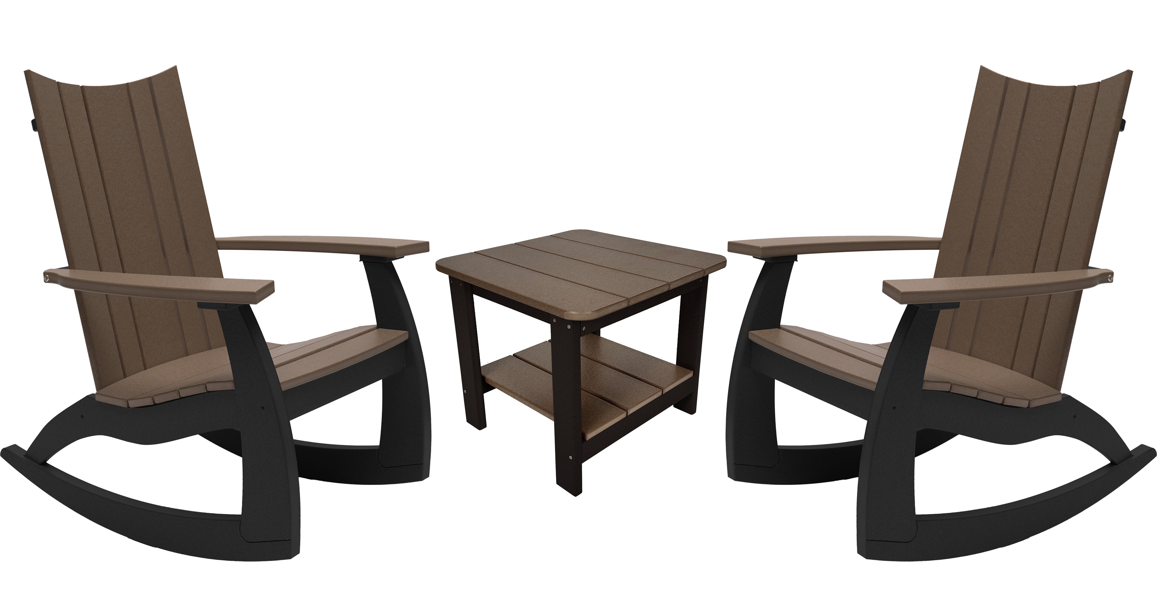 3-Piece Edge Modern Porch Rocker Set