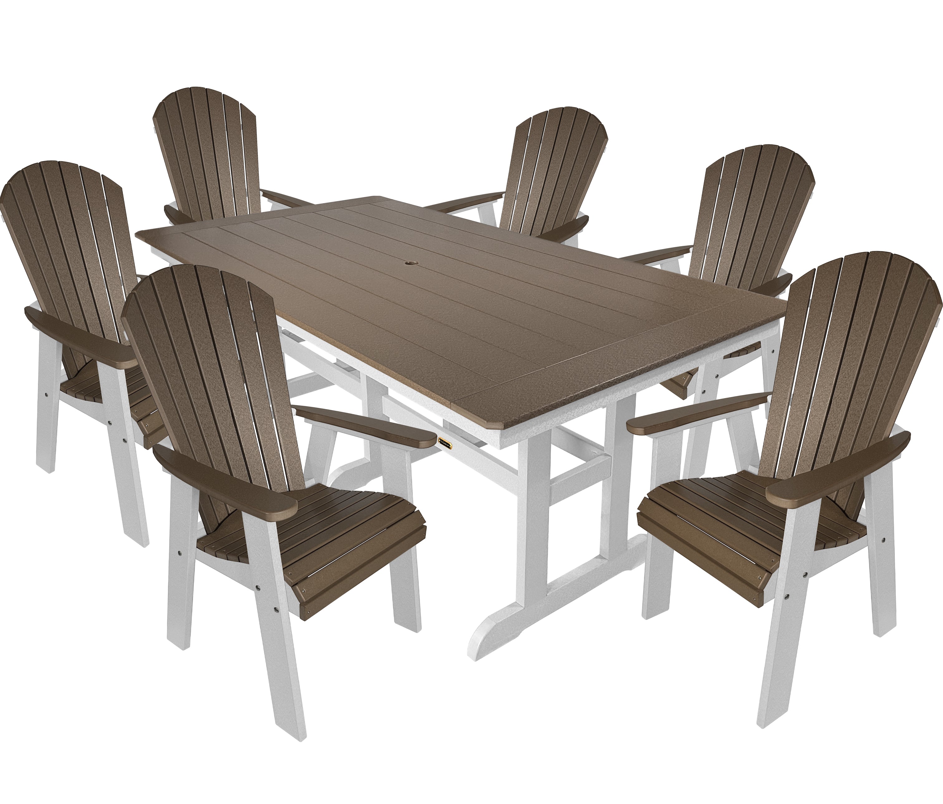 7-Piece Oceanview Adirondack Dining Set - Fully Assembled