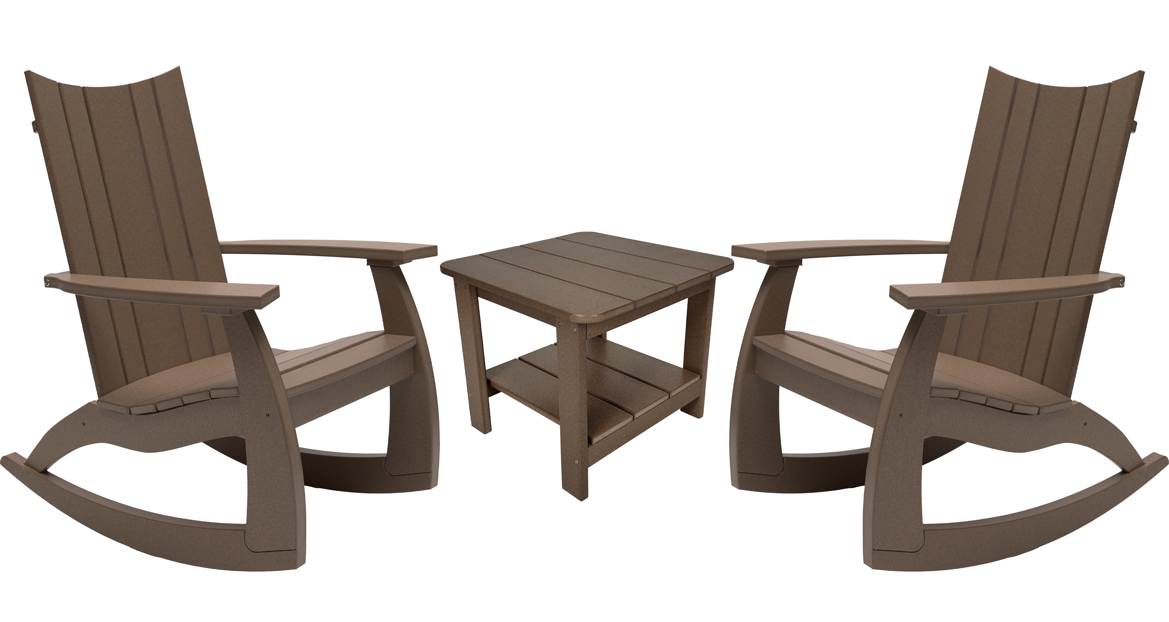 3-Piece Edge Modern Porch Rocker Set