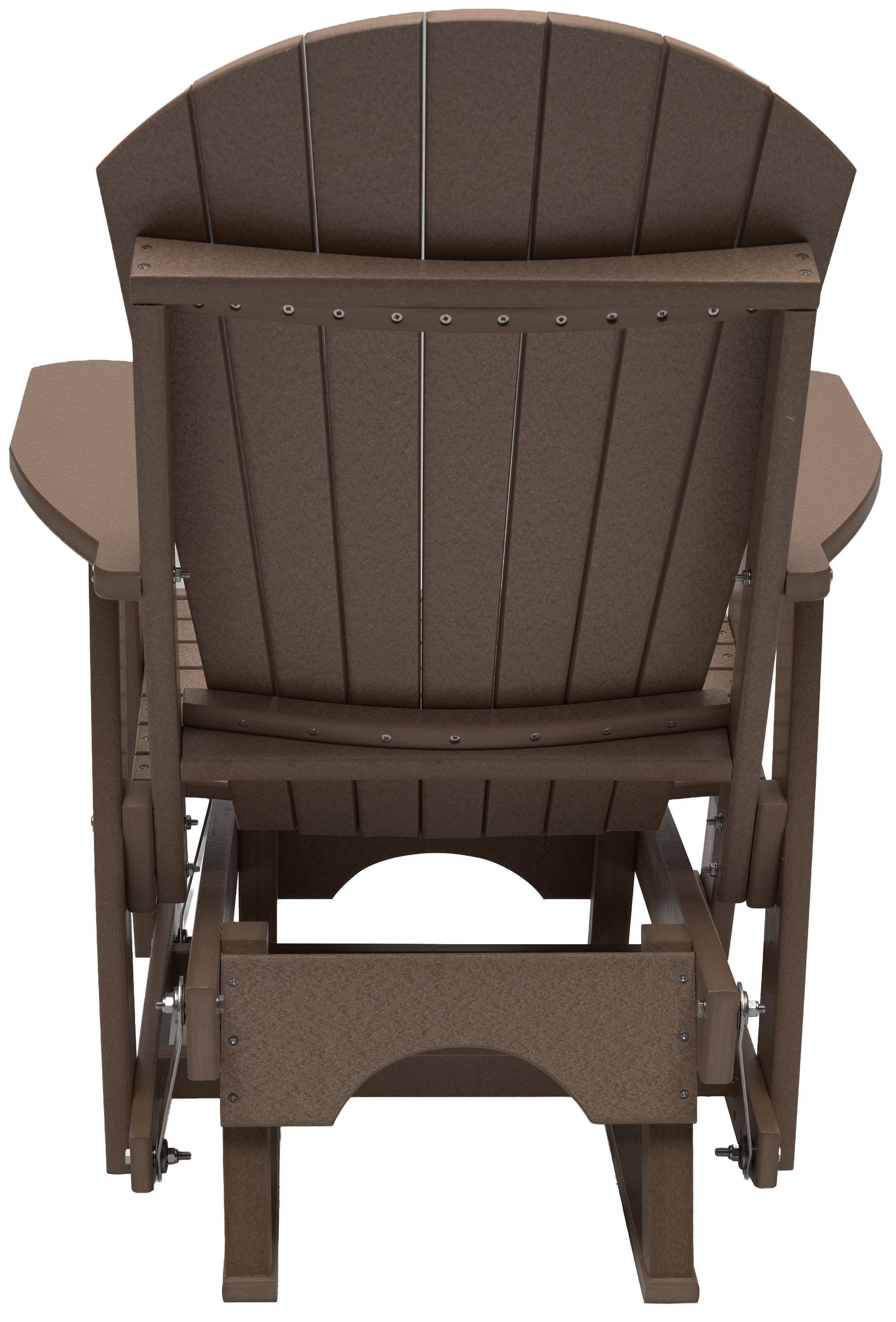 Set of 2 Adirondack Single Gliders With Two Tier End Table