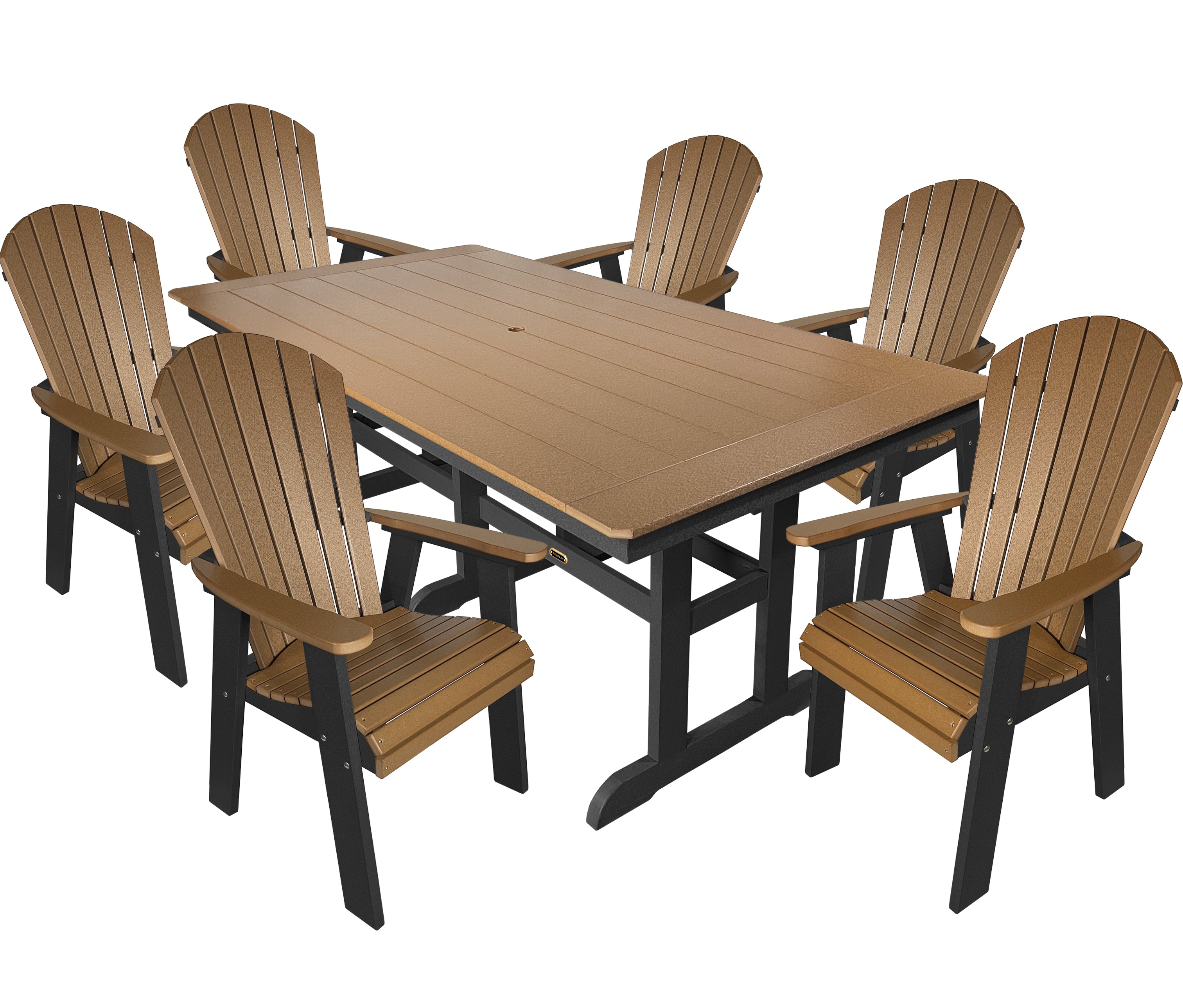 7-Piece Oceanview Adirondack Dining Set - Fully Assembled