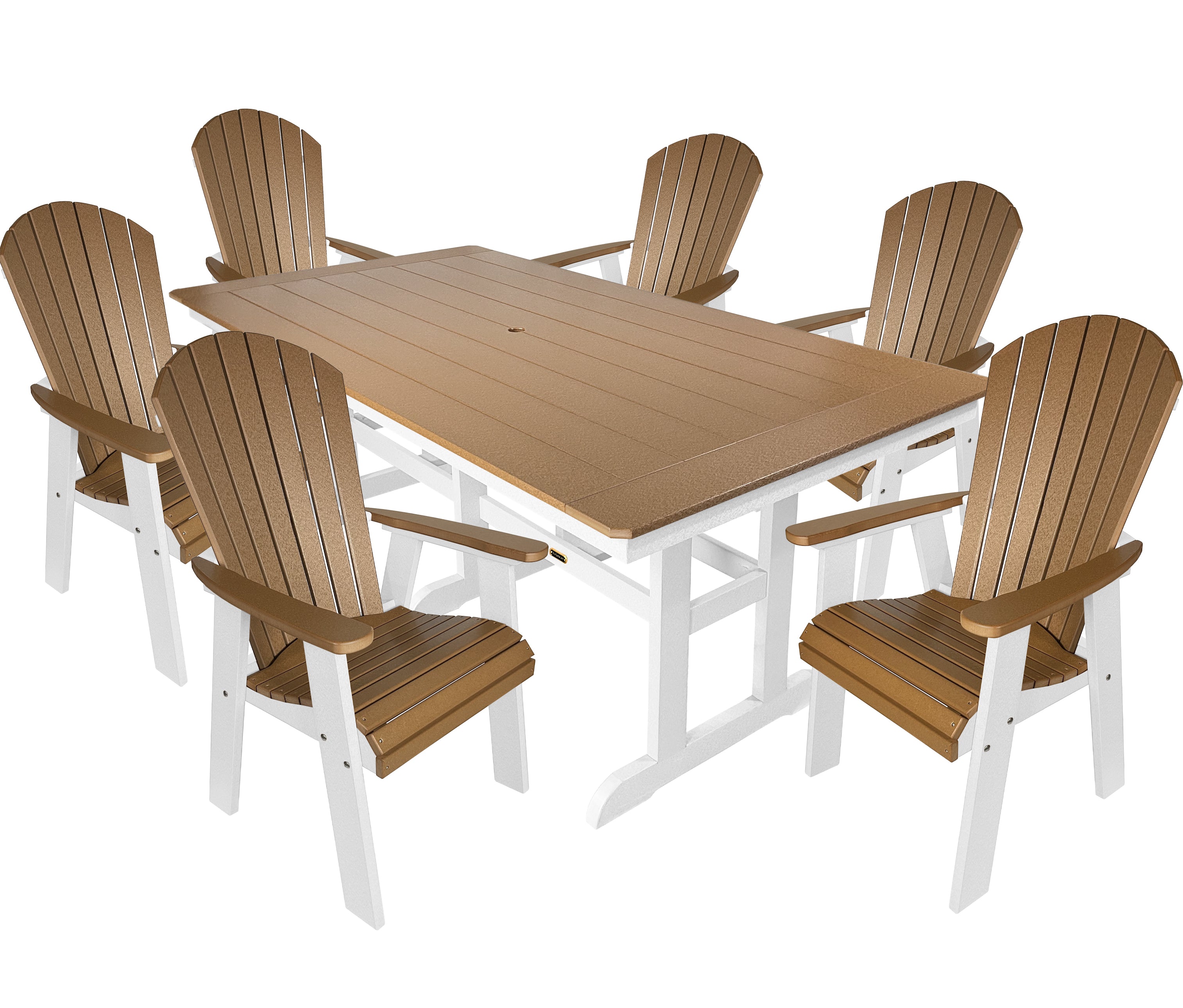 7-Piece Oceanview Adirondack Dining Set - Fully Assembled