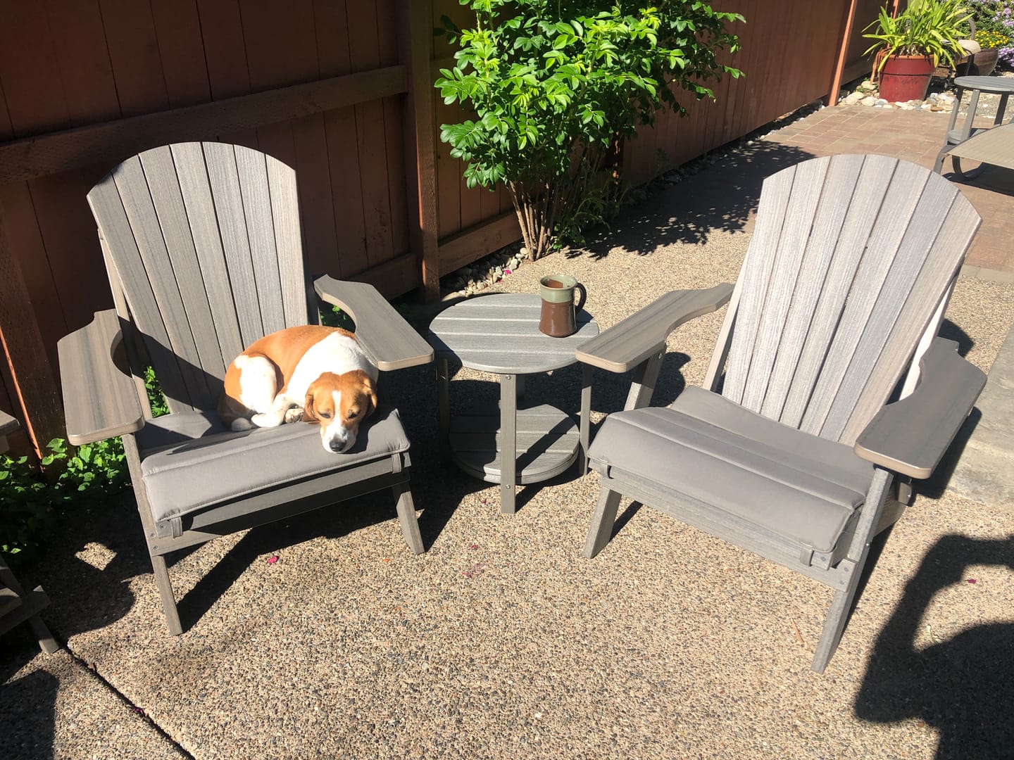 Folding Adirondack Chairs Set of 4 King-Size