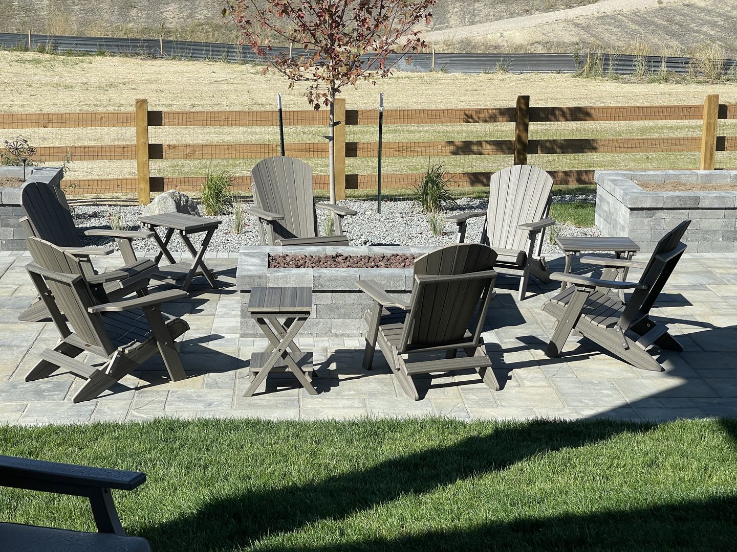 Folding Adirondack Chairs Set of 4 King-Size