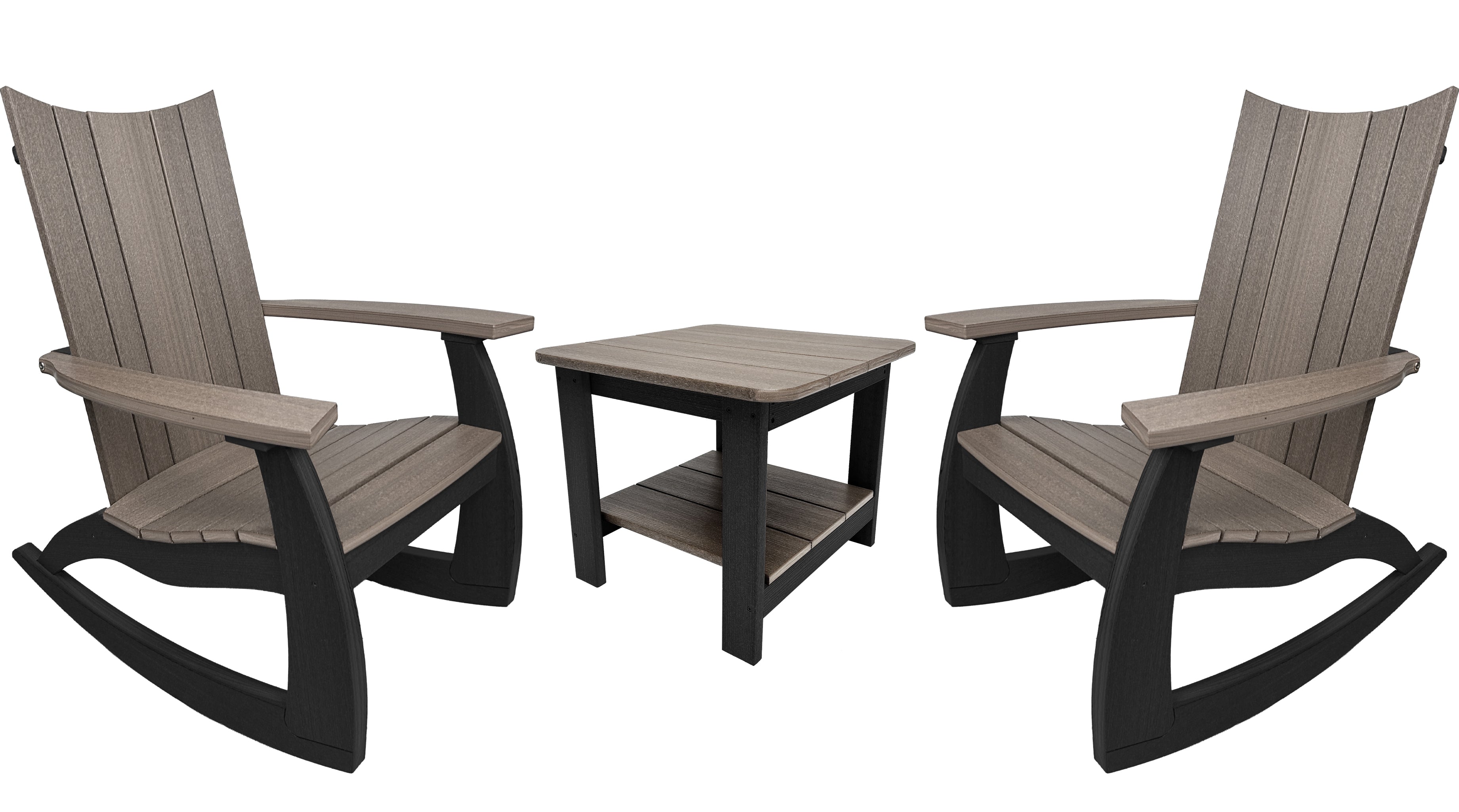 3-Piece Edge Modern Porch Rocker Set