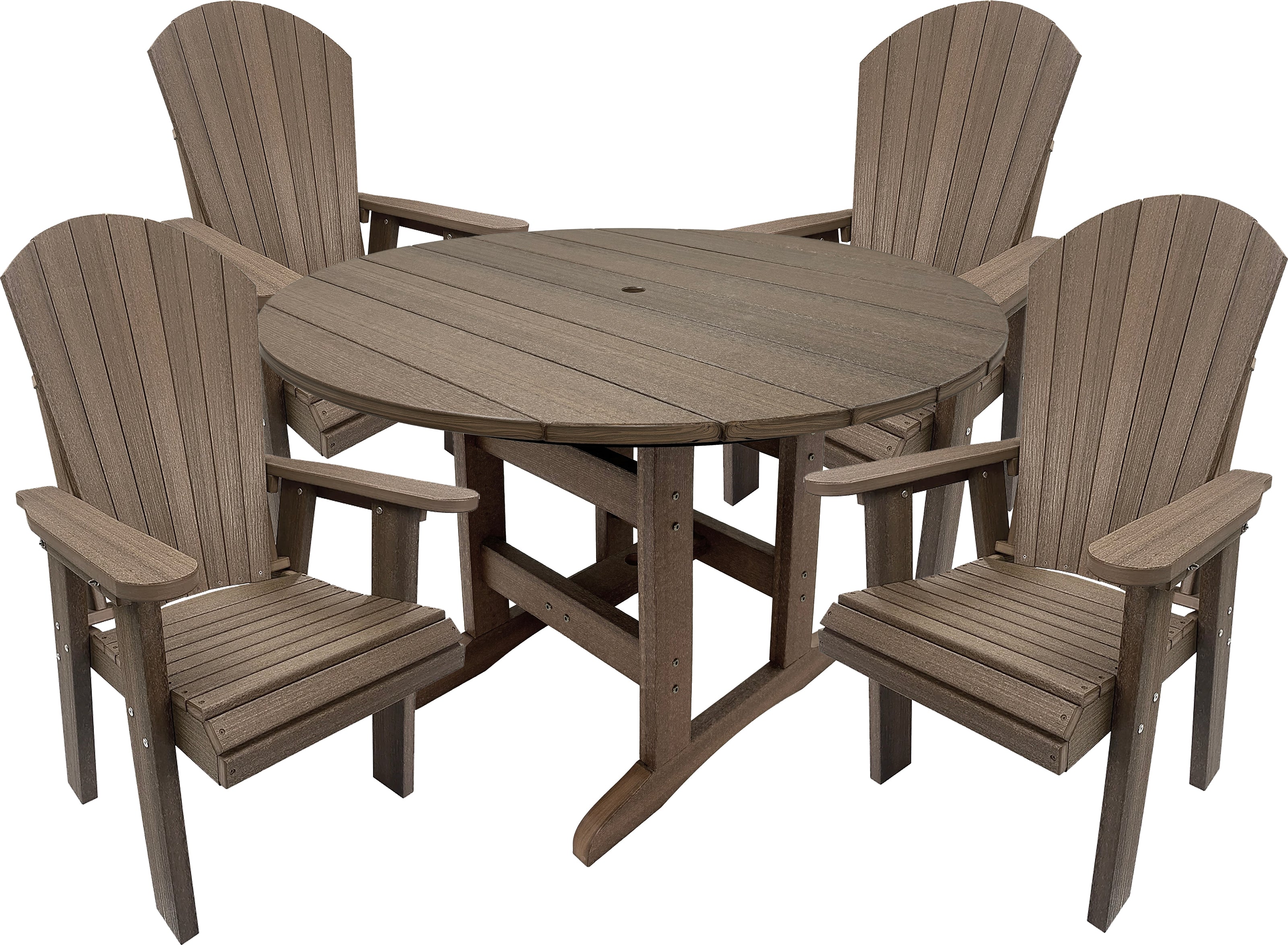 5-Piece Lakeside Adirondack Dining Table Set