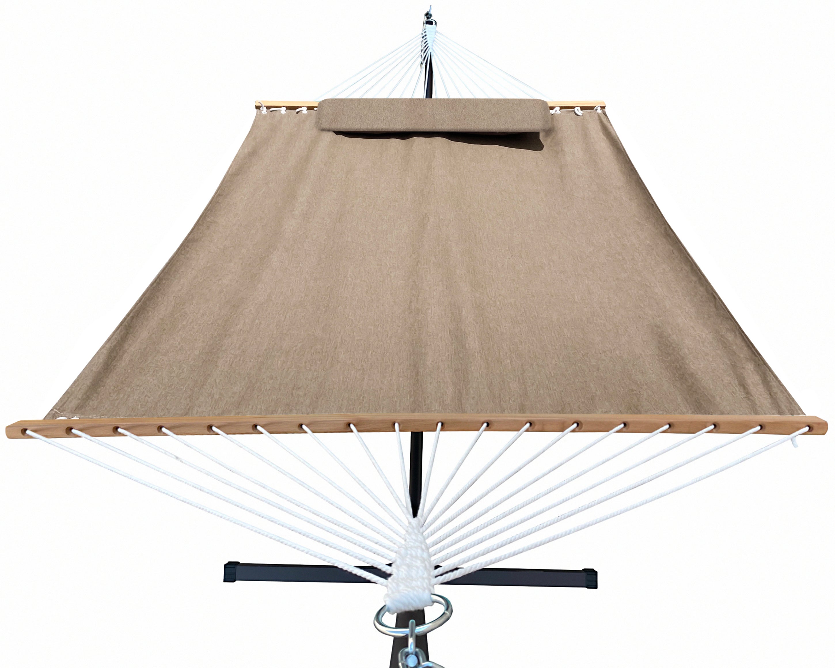 Hammock with Steel Stand and Pillow in Sunbrella Fabrics