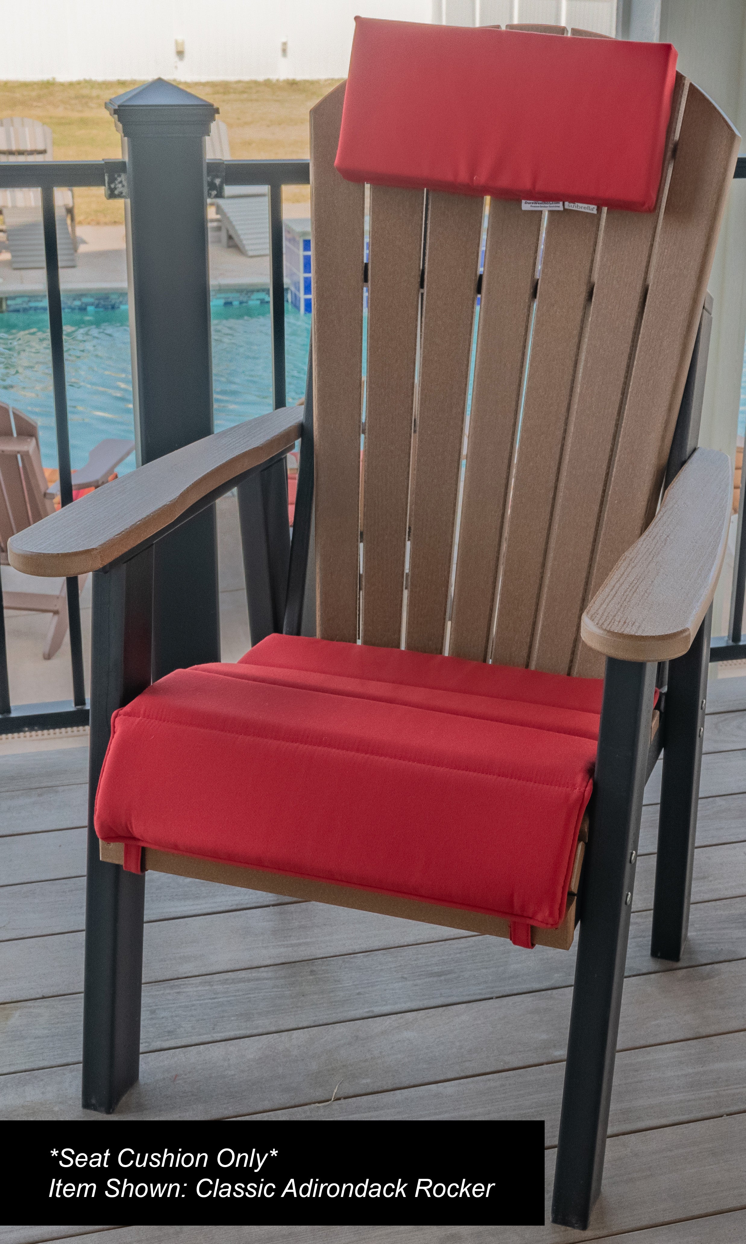 Dining, Counter, Rocker, & Glider Chair Seat Cushions Sunbrella® Fabric (18 Colors Options!)