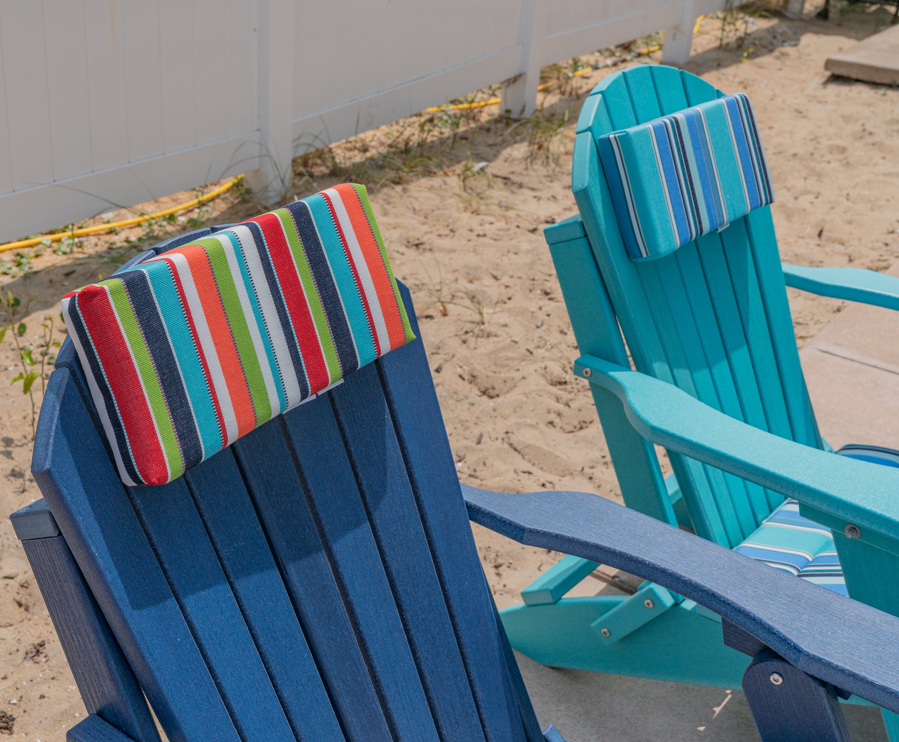 Neck Pillow With Velcro Ties in Sunbrella® Fabric (18 Colors Options!)