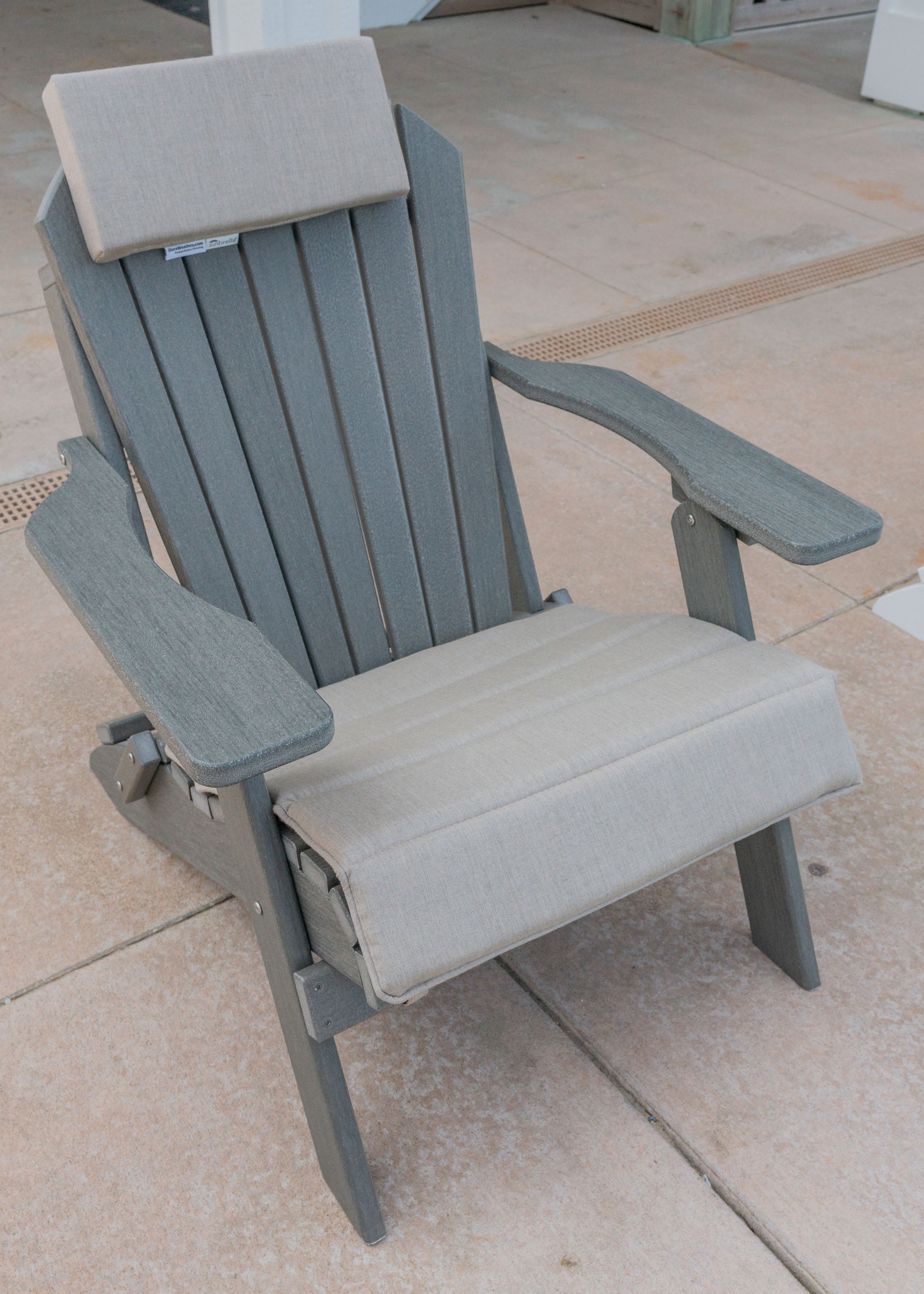 Folding And Stationary Adirondack Chair Seat Cushions Sunbrella® Fabric (18 Colors Options!)