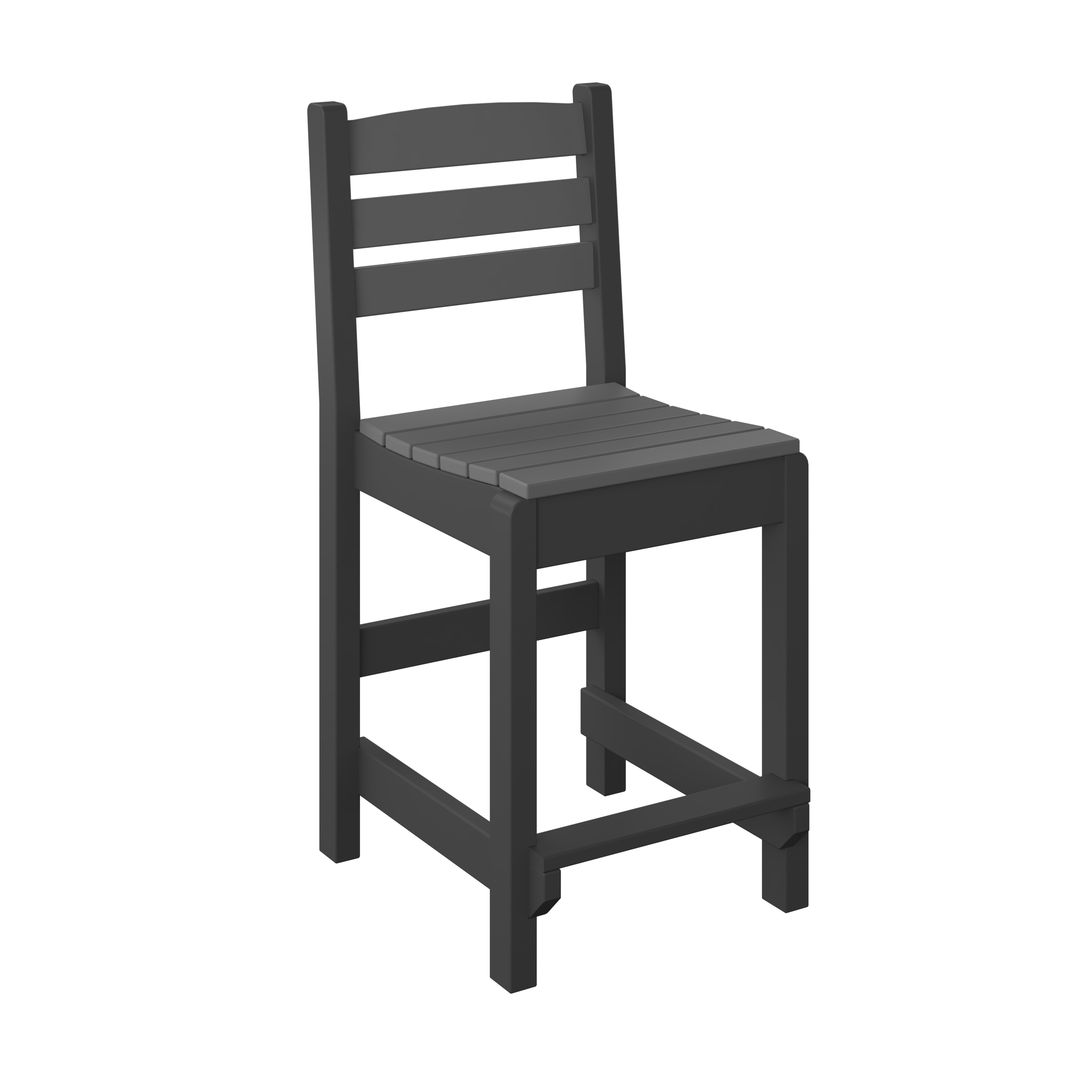 DURAWEATHER POLY® 5-Piece 38” Farmhouse Counter Set Two Side Chairs Two Arm Chairs