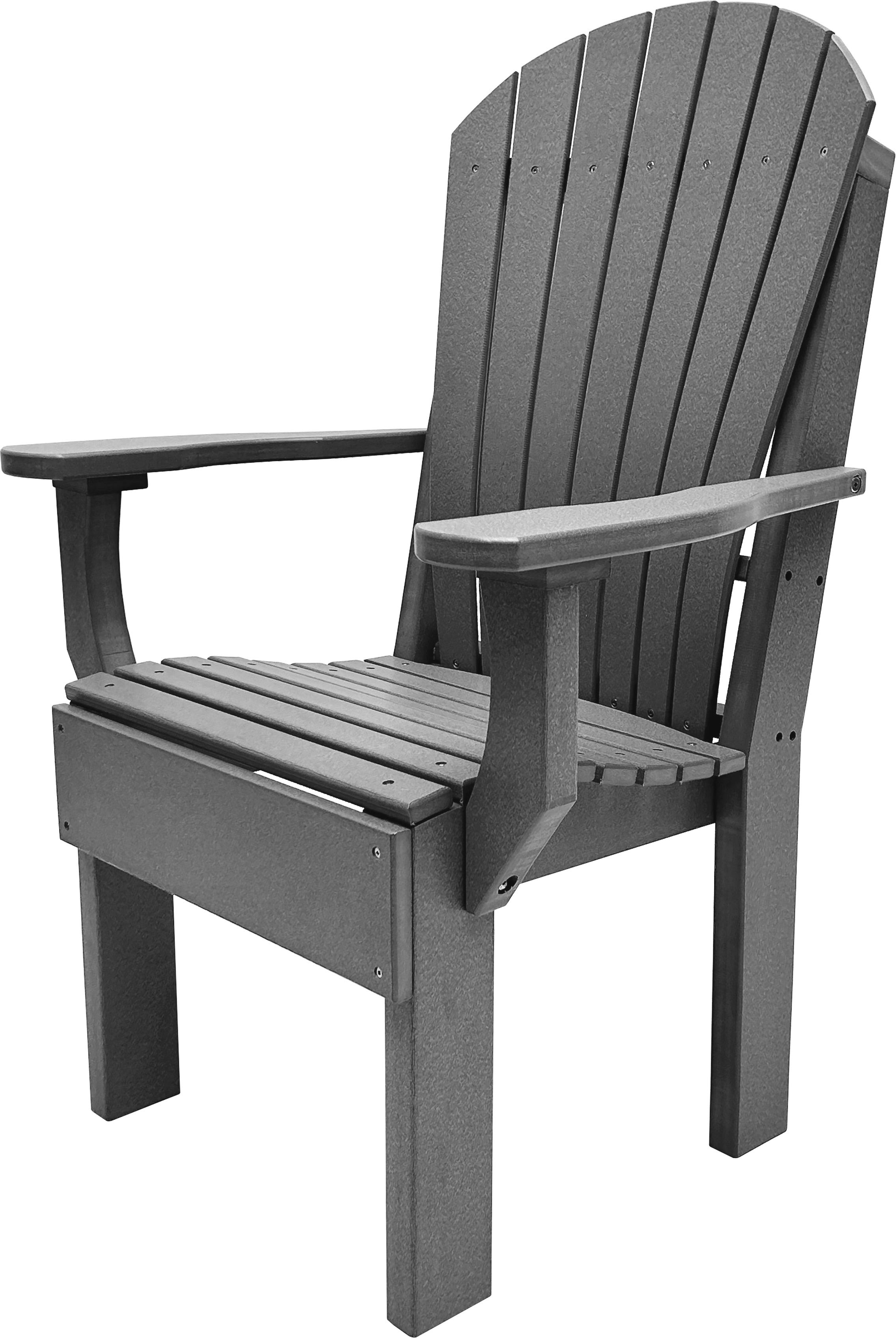 7-Piece Farmhouse Adirondack Dining Table Set With 2 Arm Chairs And 4 Side Chairs