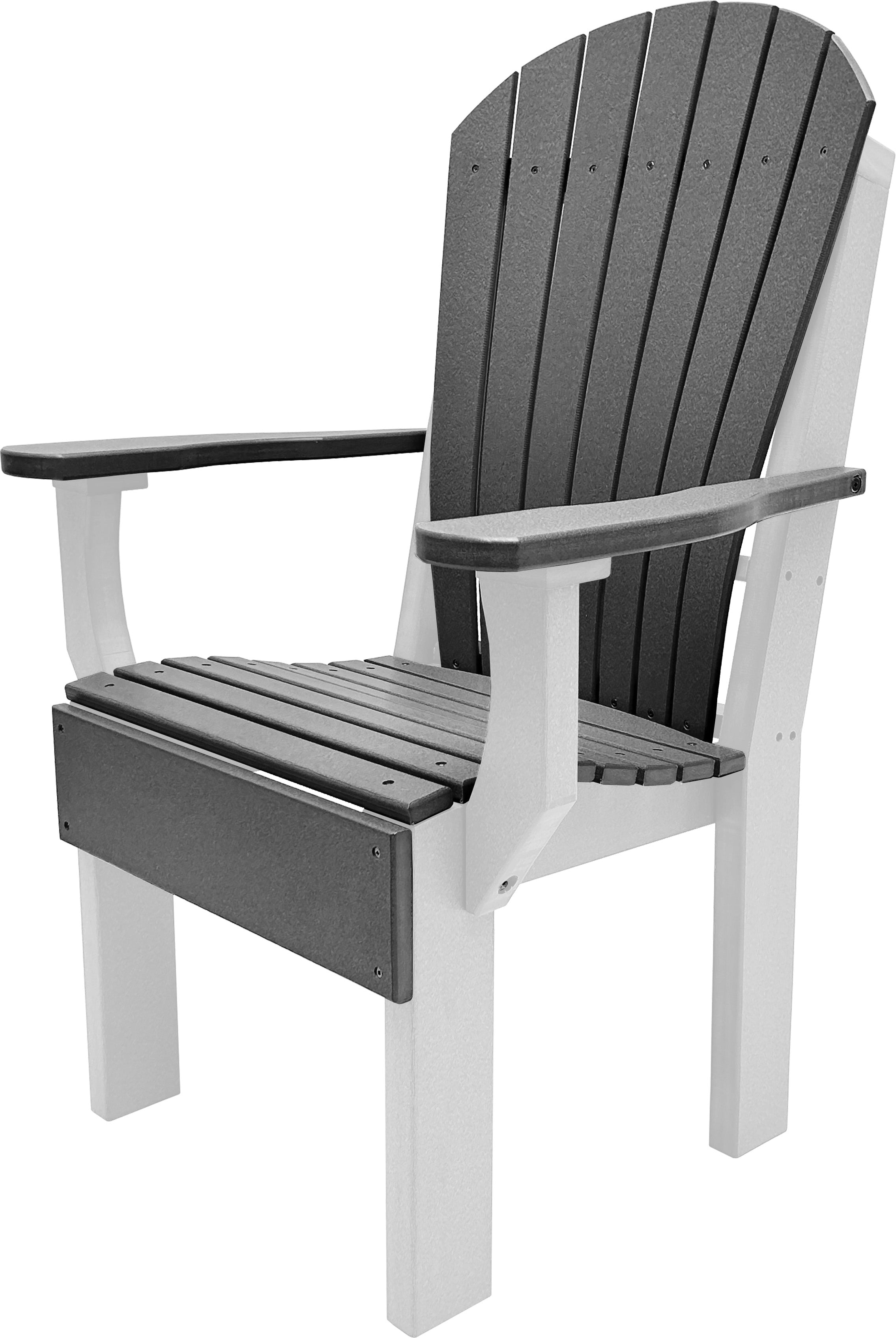 7-Piece Farmhouse Adirondack Dining Table Set With 2 Arm Chairs And 4 Side Chairs