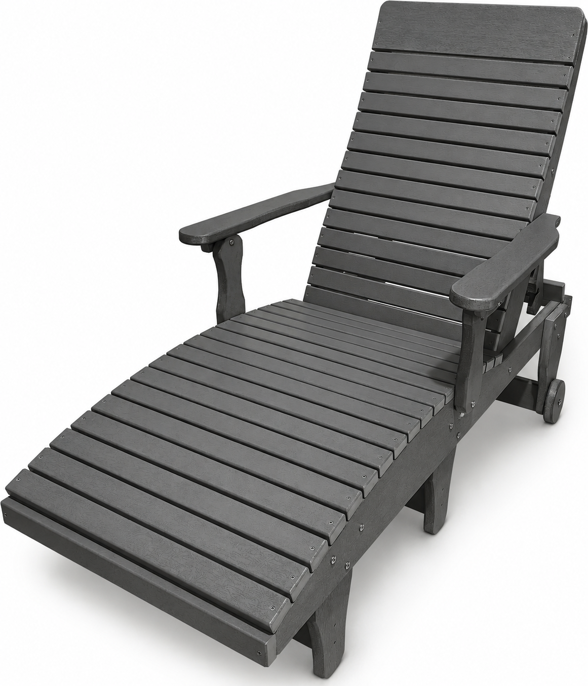 Chaise Lounge With Wheels And Adjustable Back