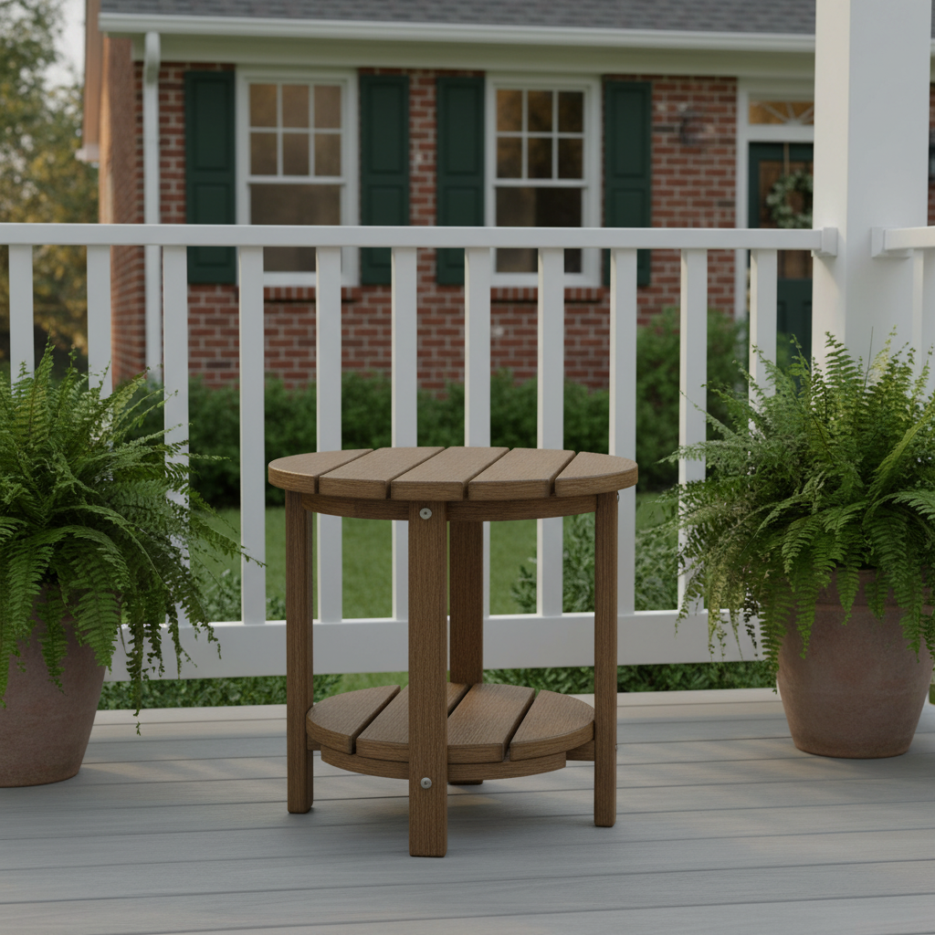 Side Table 18" Round Two Tier