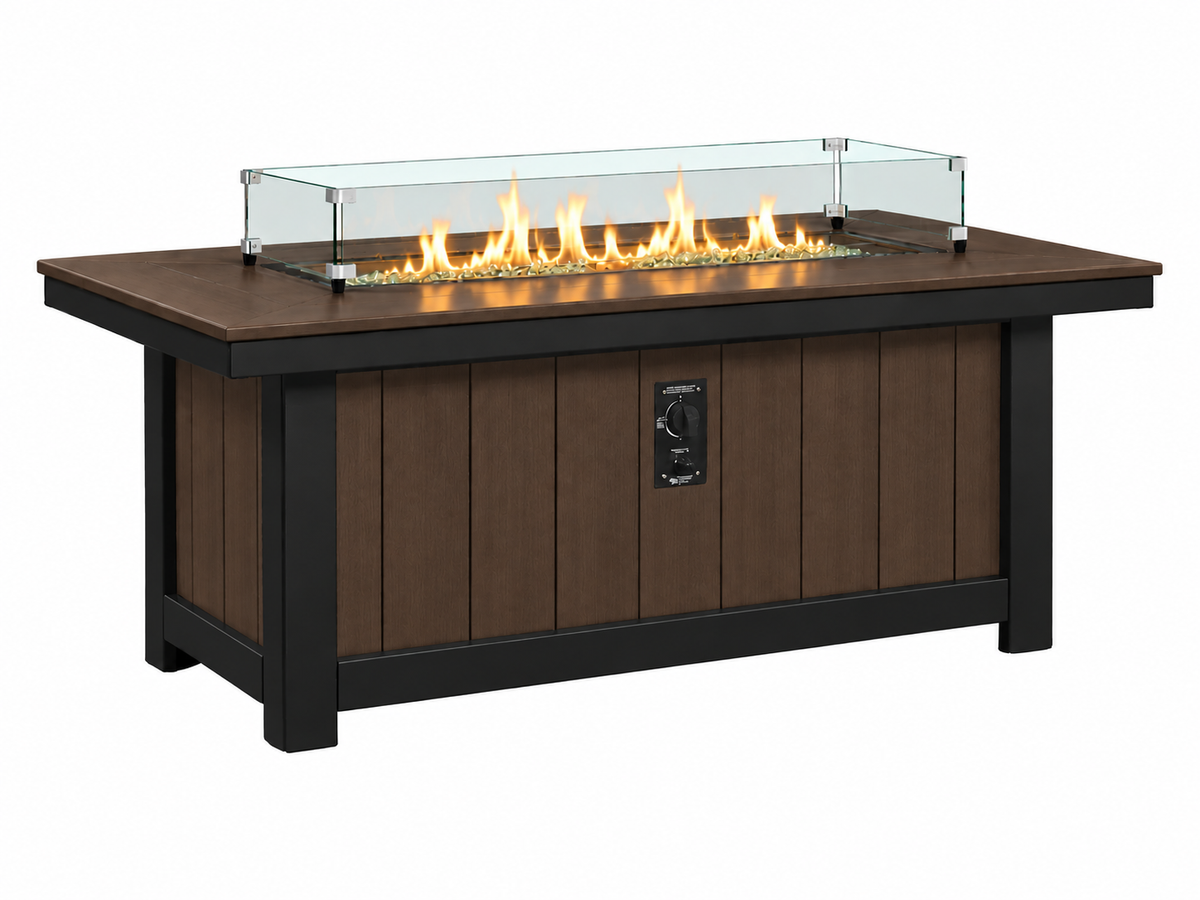 64x34" Nantucket Fire Pit Table