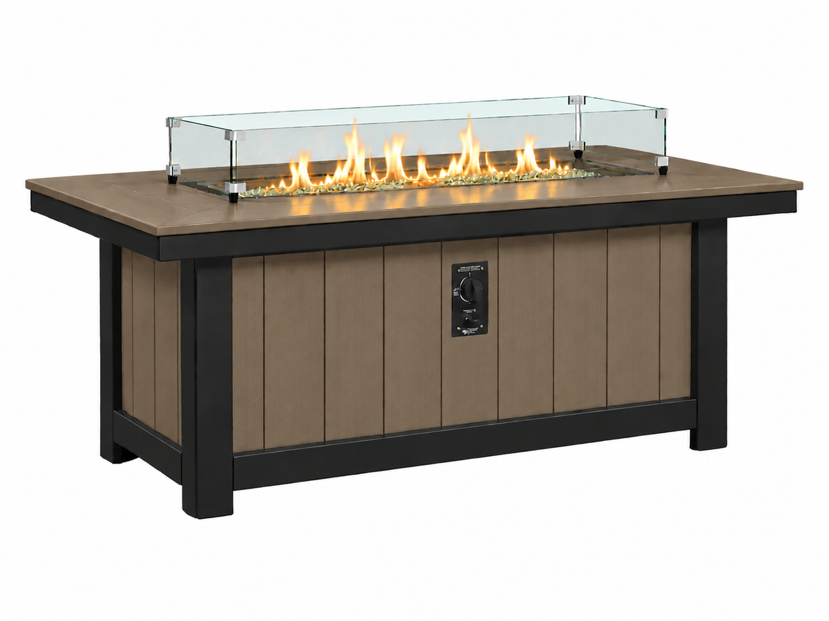64x34" Nantucket Fire Pit Table