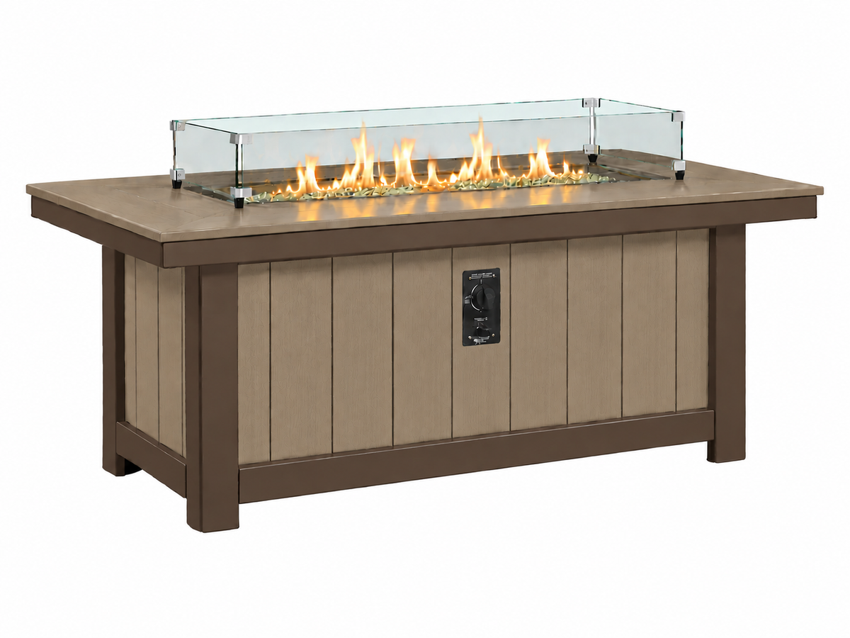 64x34" Nantucket Fire Pit Table