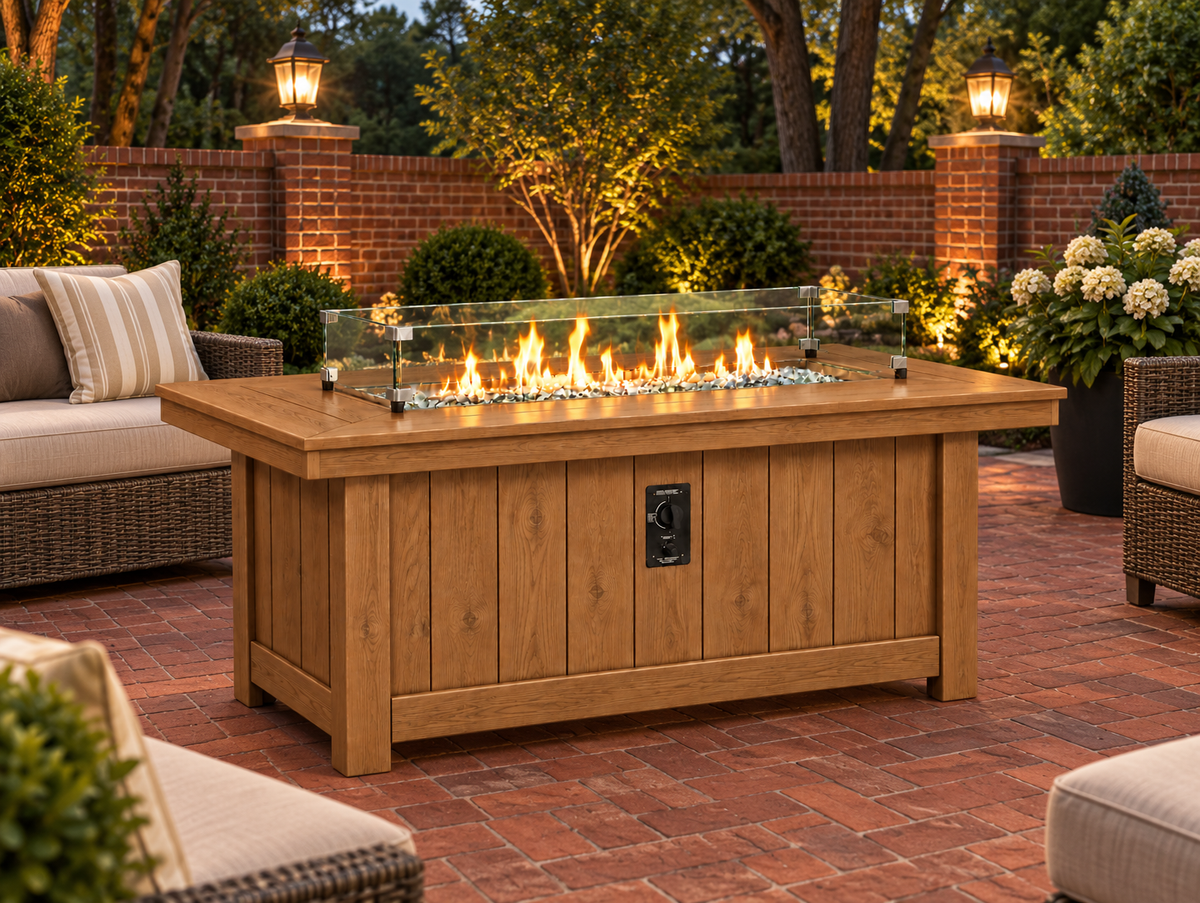 64x34" Nantucket Fire Pit Table