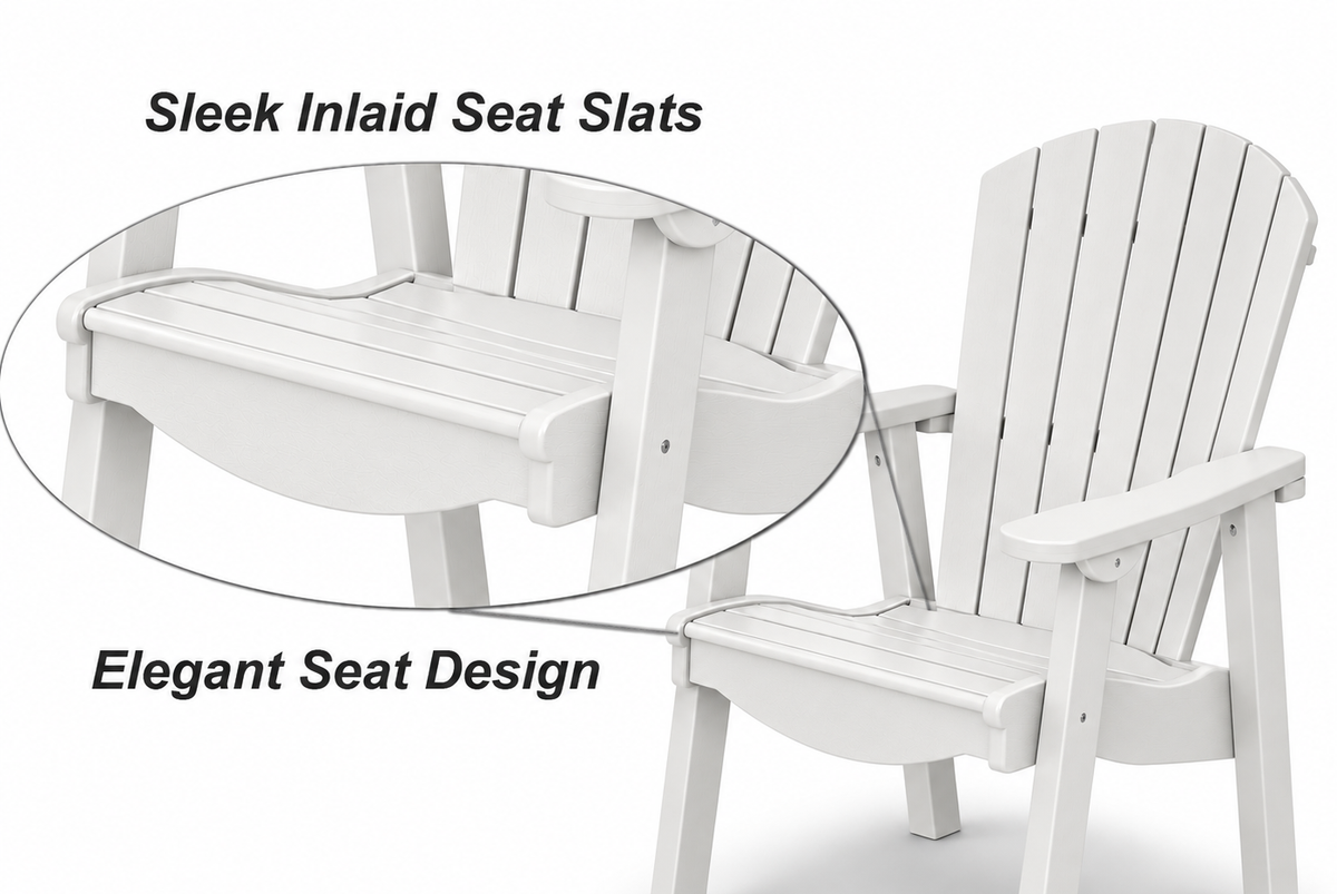 5-Piece Harmony Adirondack Counter Table Set