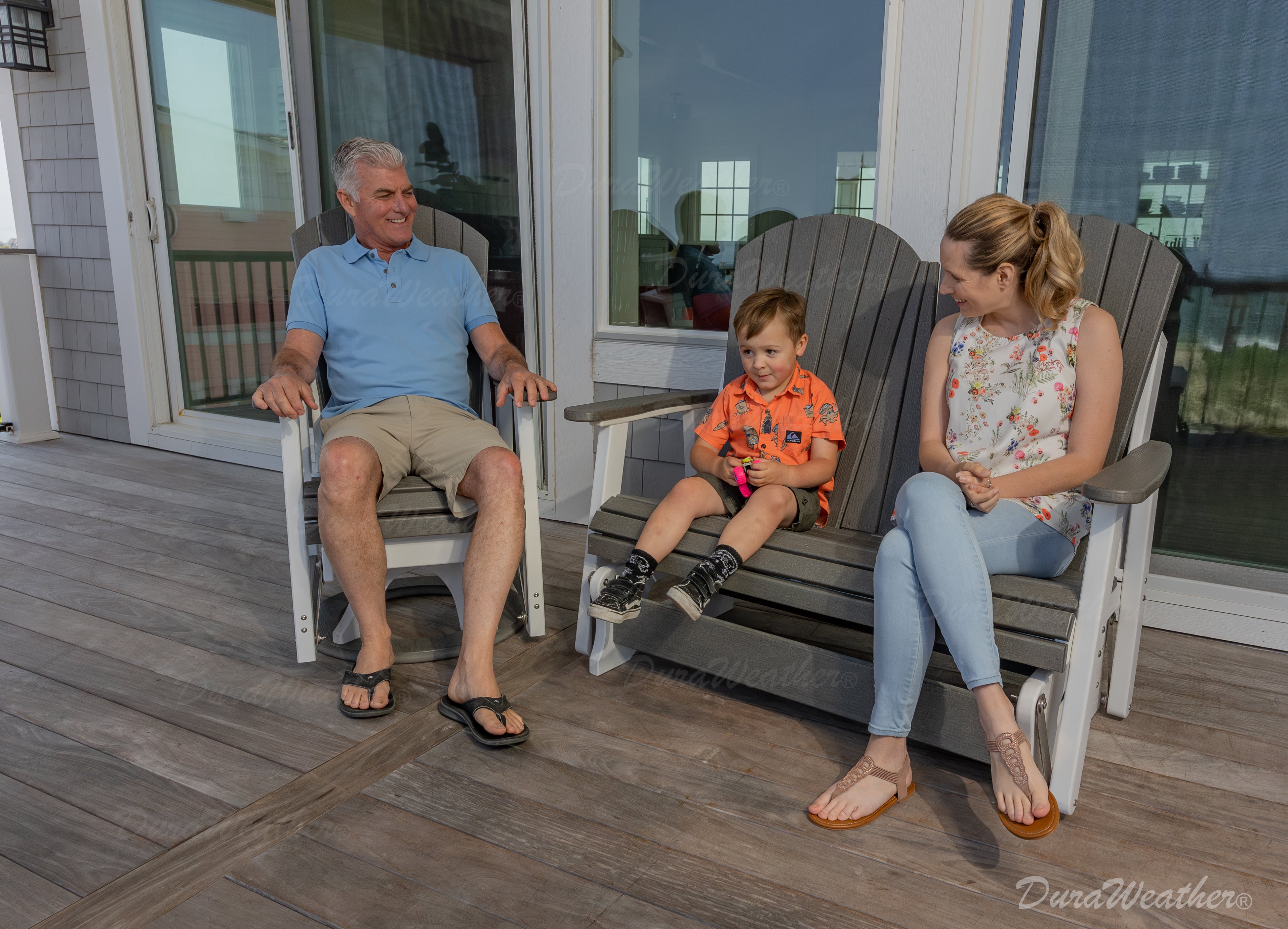 DURAWEATHER POLY® Adirondack Loveseat Double Glider
