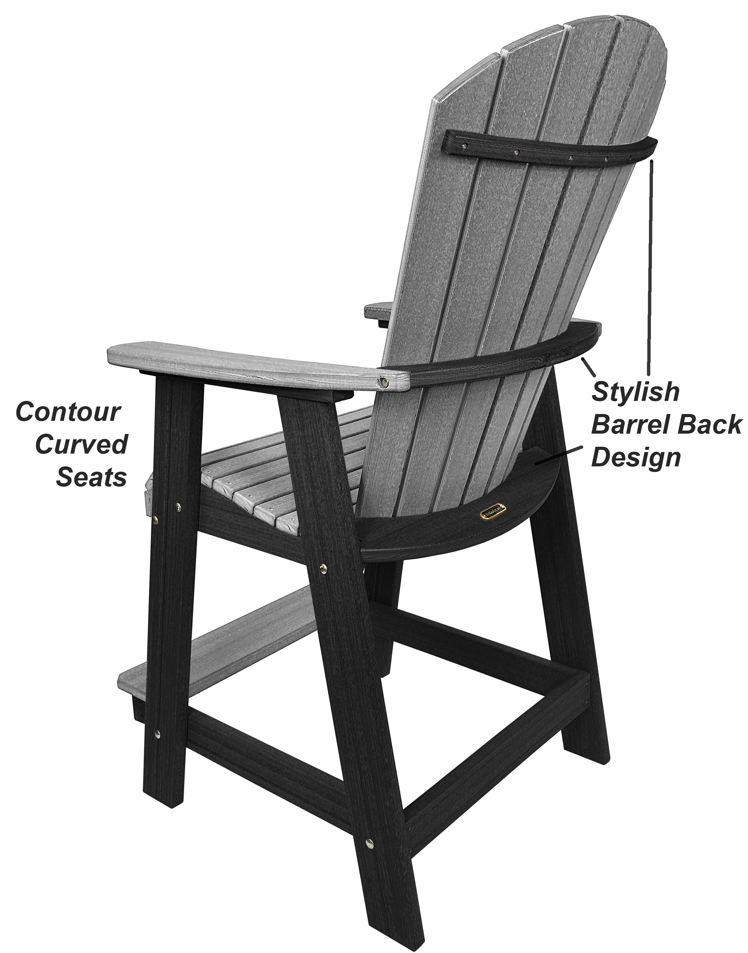 Oceanview Adirondack Counter Chair
