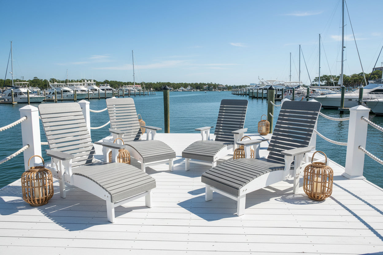 Traditional Chaise Lounge With Wheels And Adjustable Back