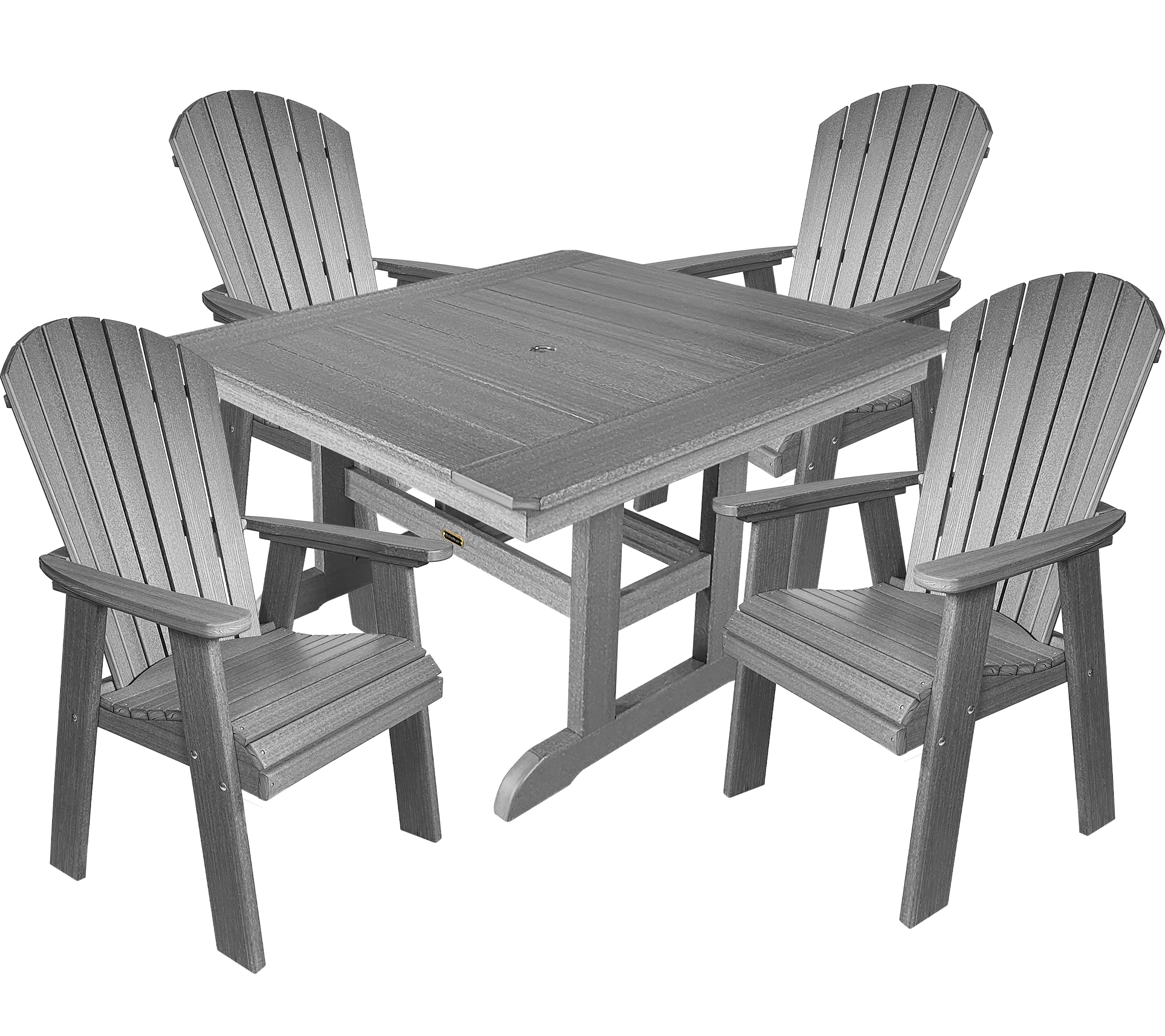 5-Piece Oceanview Adirondack Dining Set - Fully Assembled
