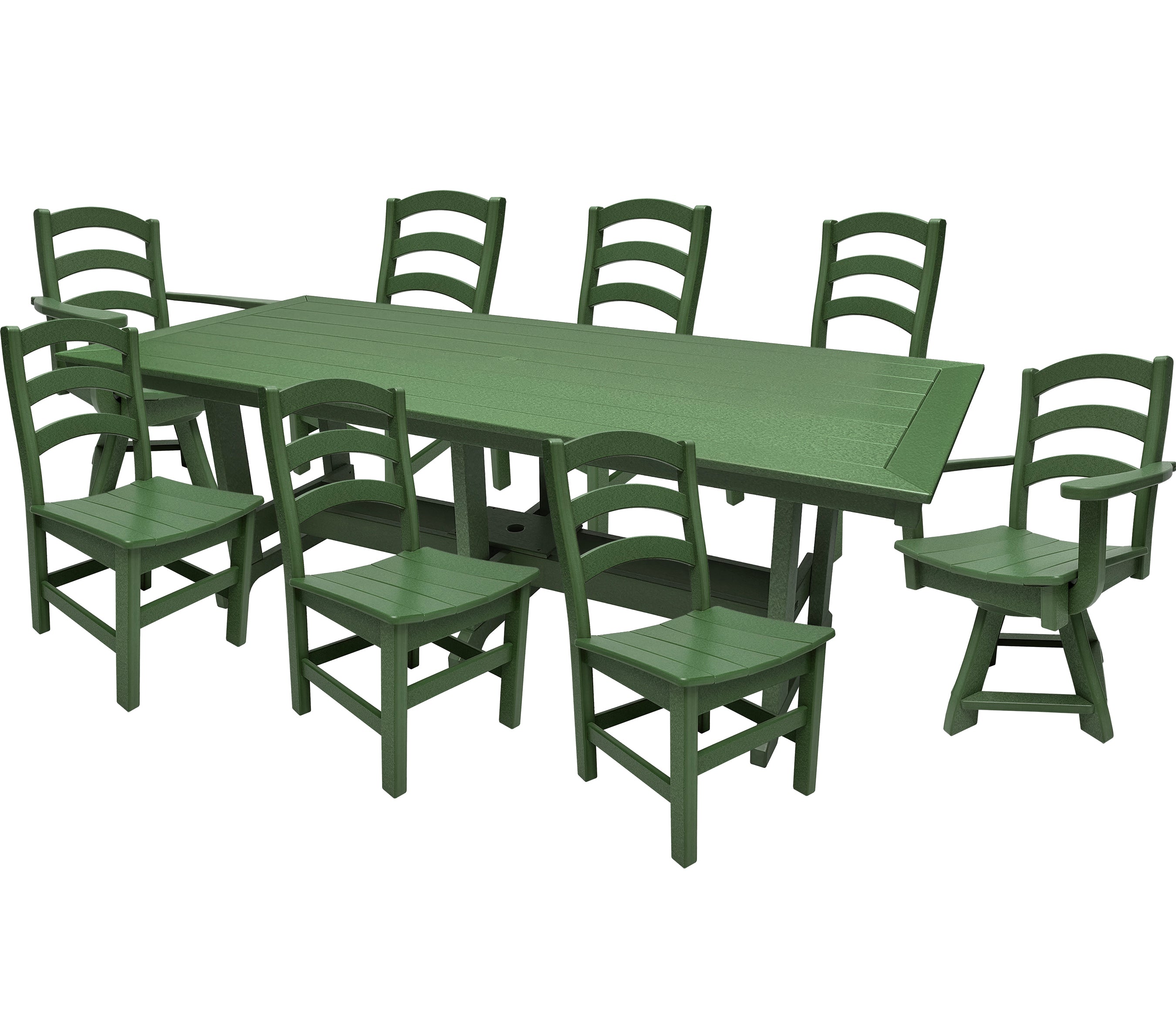 9-Piece Gardenia Dining Set With Two Swivel Chairs
