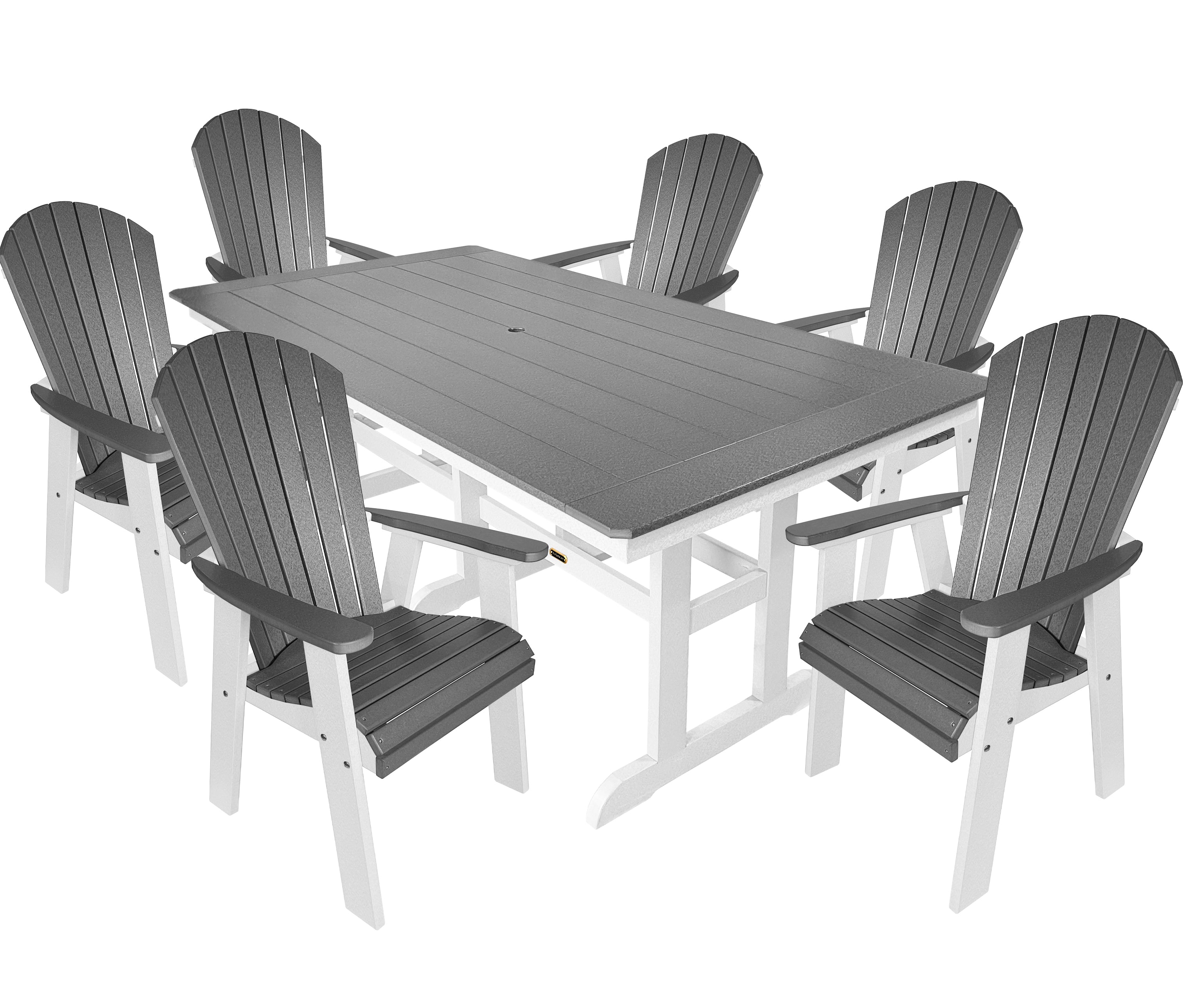 7-Piece Oceanview Adirondack Dining Set - Fully Assembled