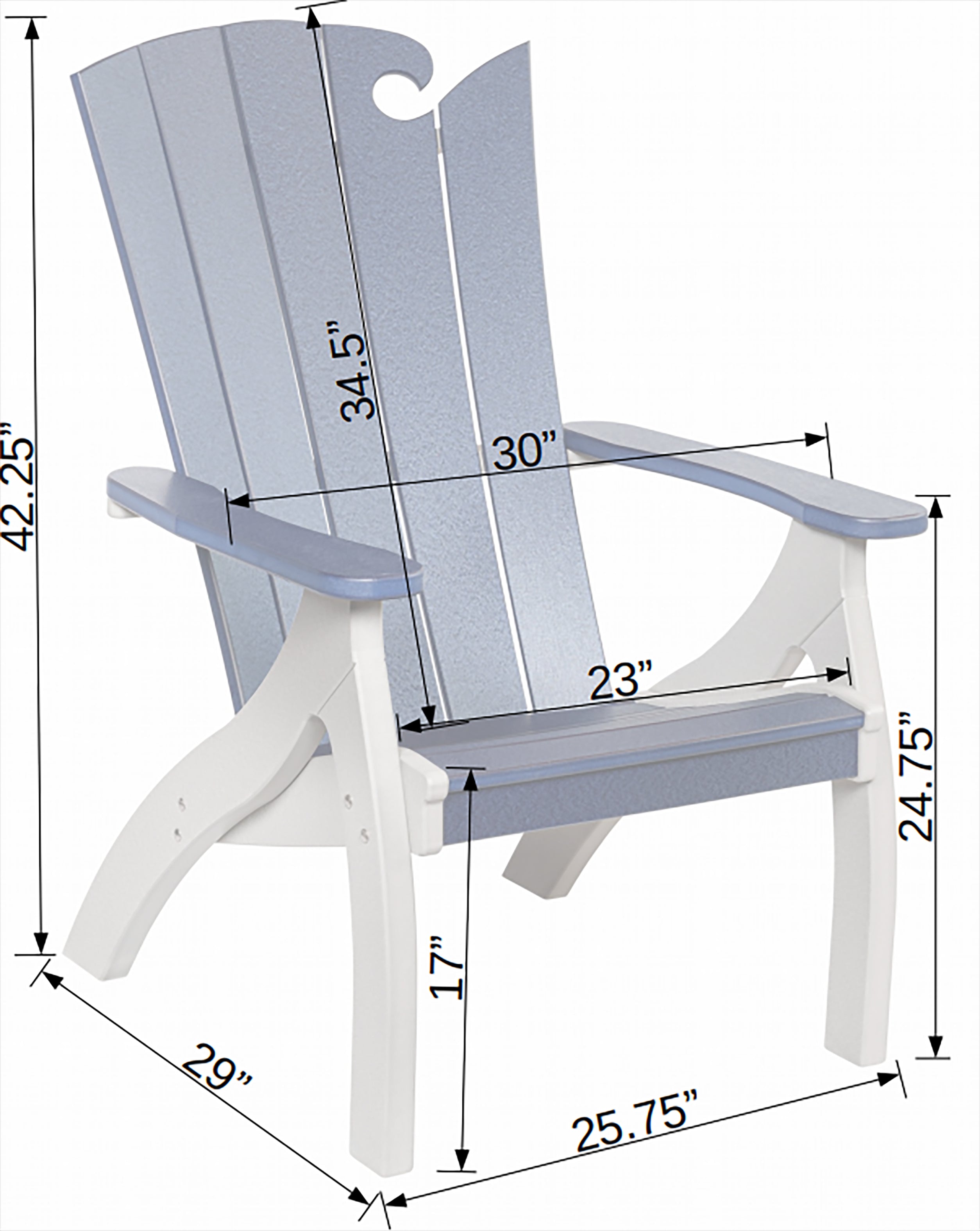 Tide Adirondack Chair King Size