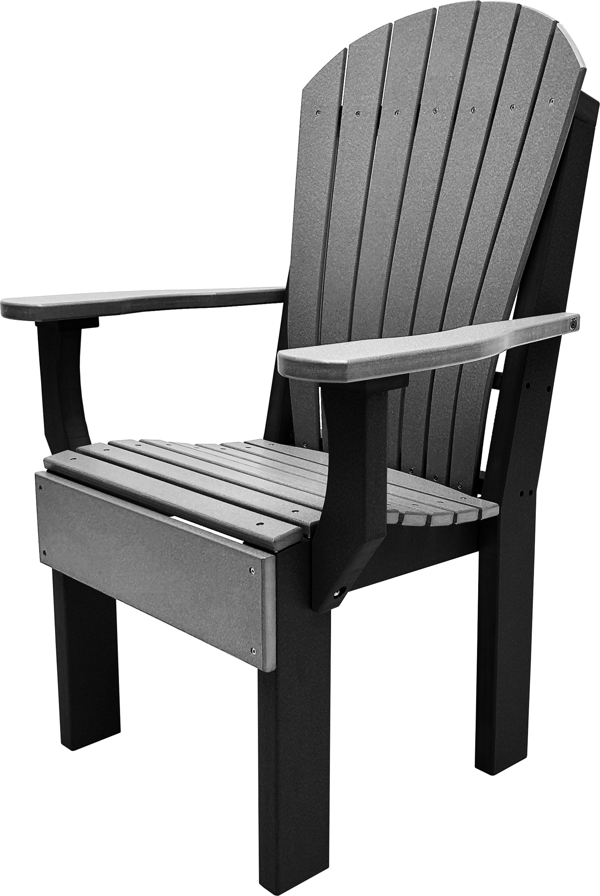 7-Piece Farmhouse Adirondack Dining Table Set With 2 Arm Chairs And 4 Side Chairs