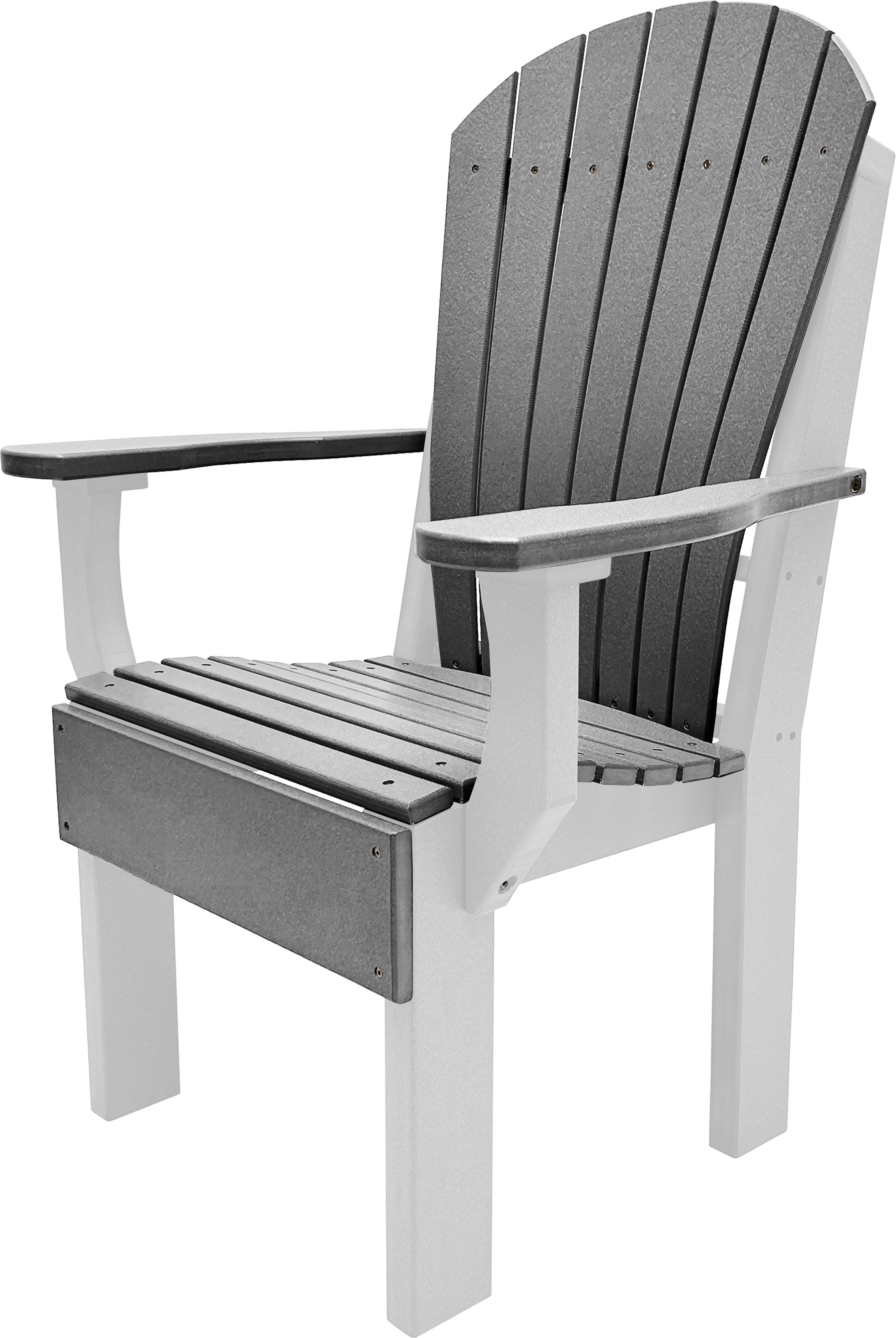 7-Piece Farmhouse Adirondack Dining Table Set With 2 Arm Chairs And 4 Side Chairs