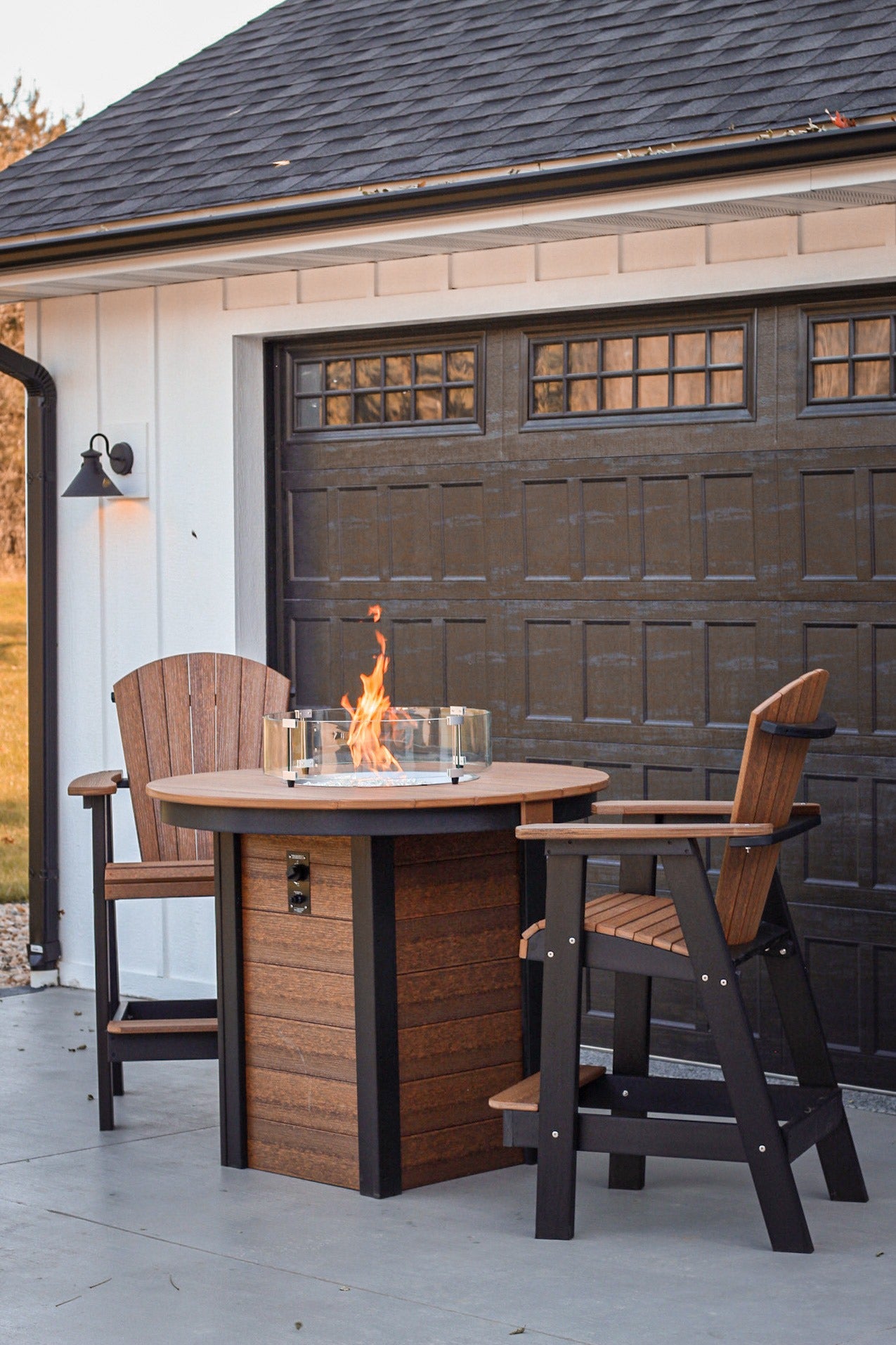 Adirondack 3-Piece Bar Height Fire Pit Set