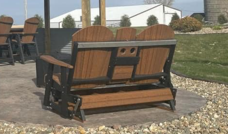 Adirondack 5'ft Glider Console with Cupholders